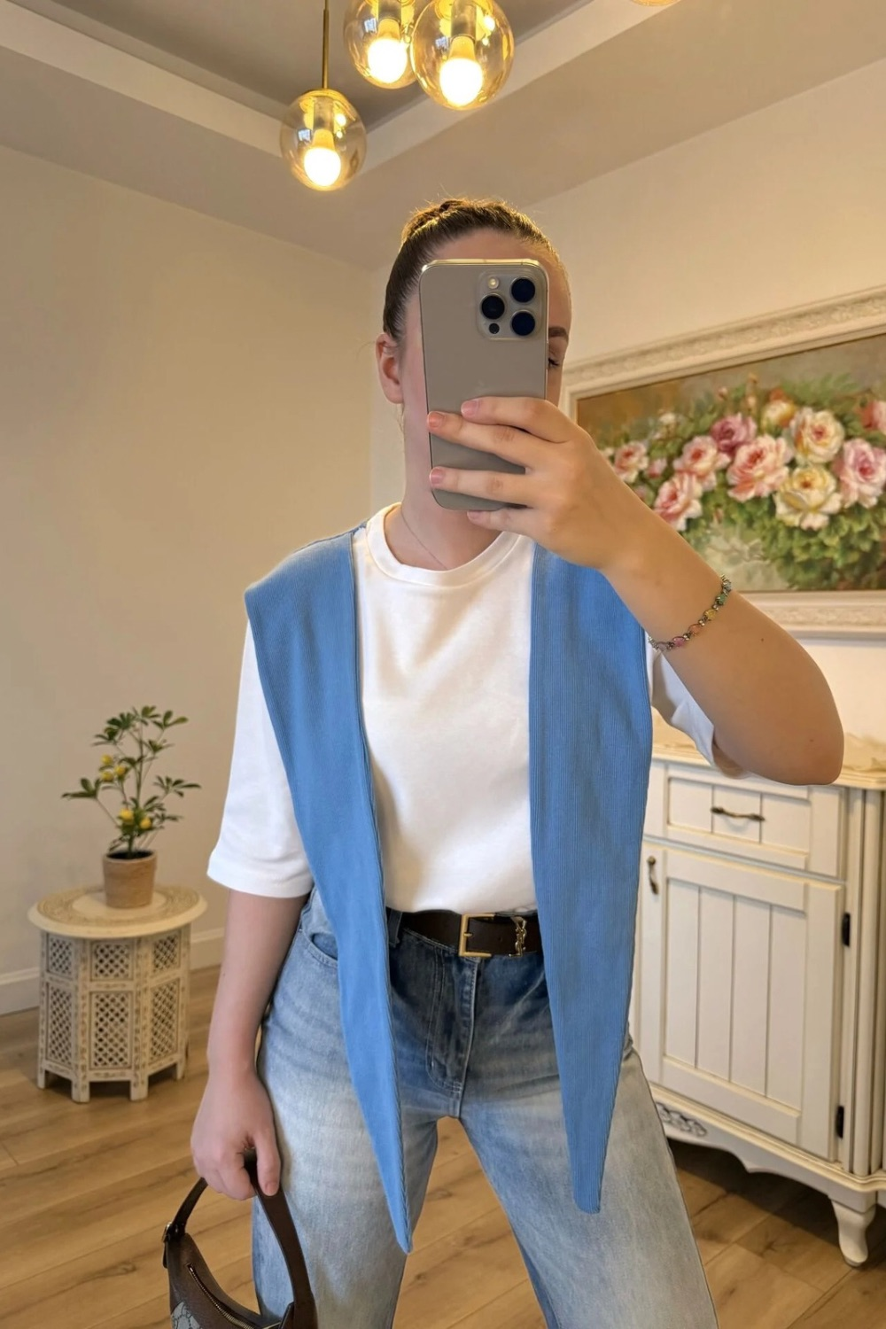 Kadın Sweat Bağlama Detaylı Tişört