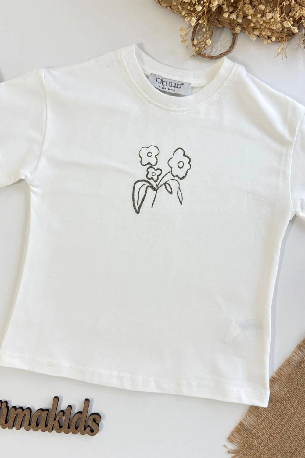Kız 3lü Premium Özel Seri Yeşil Tshirt Dahil Takım