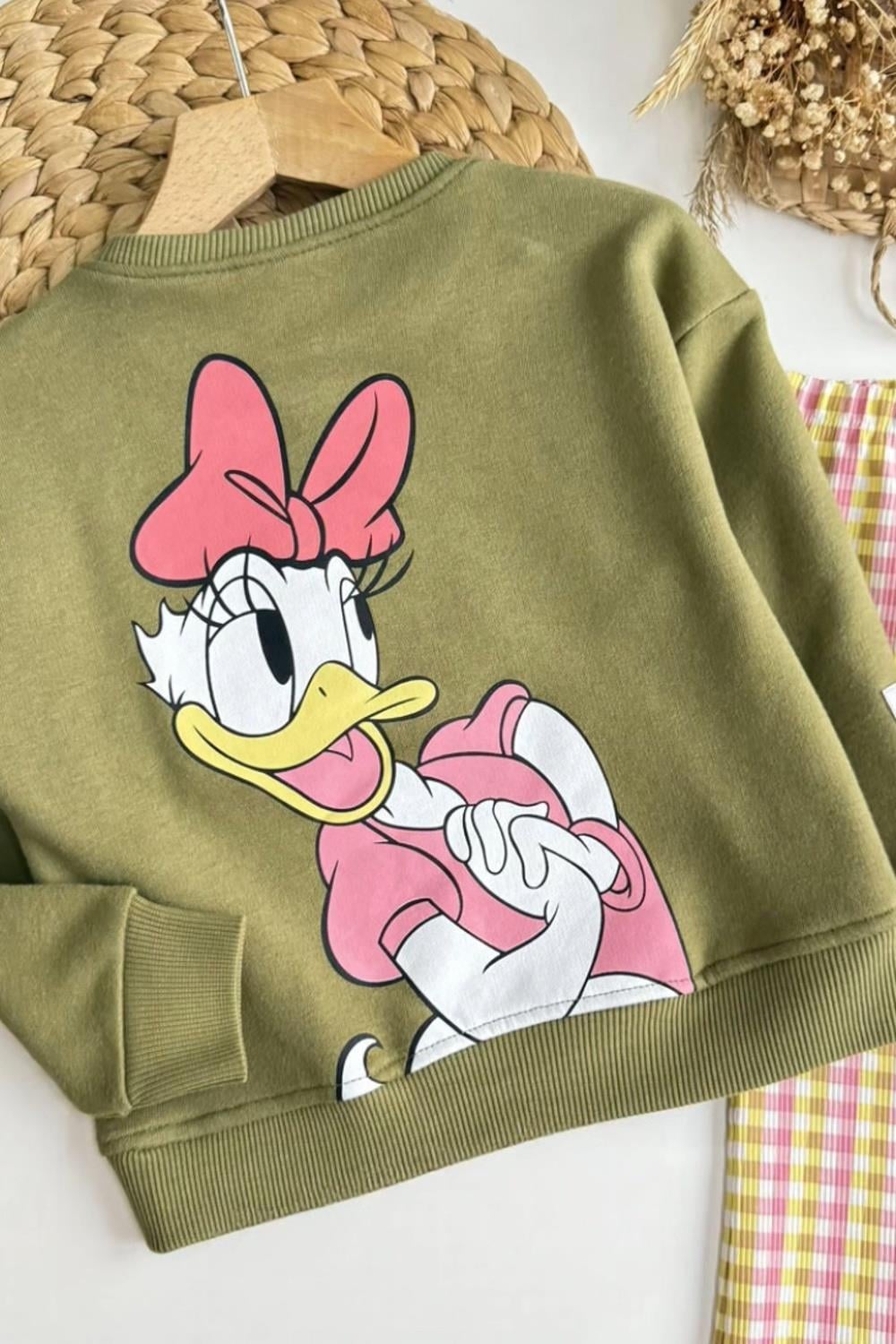 Kız Çocuk 3 İplik Daisy Yeşil Takım