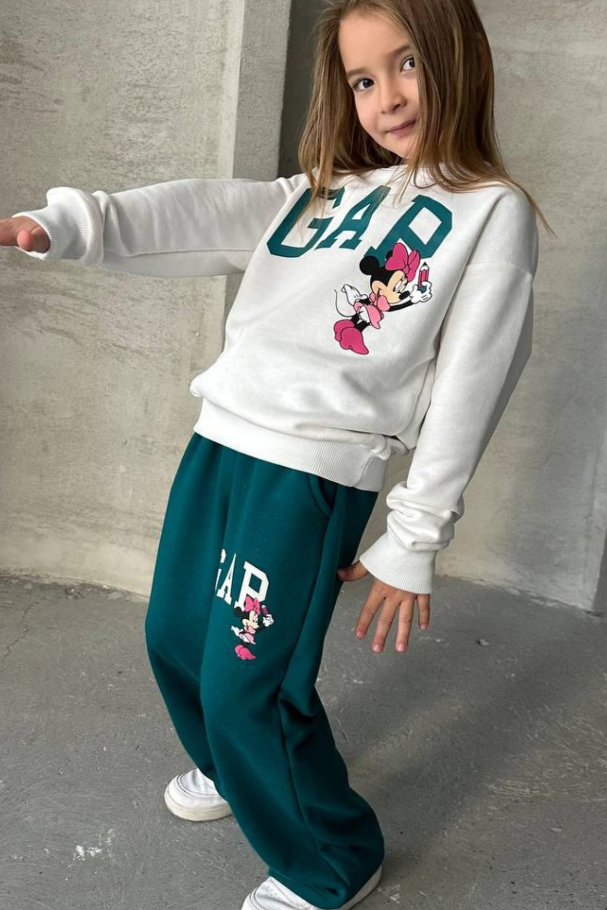 Kız Çocuk 3 İplik Gap Minnie Takım