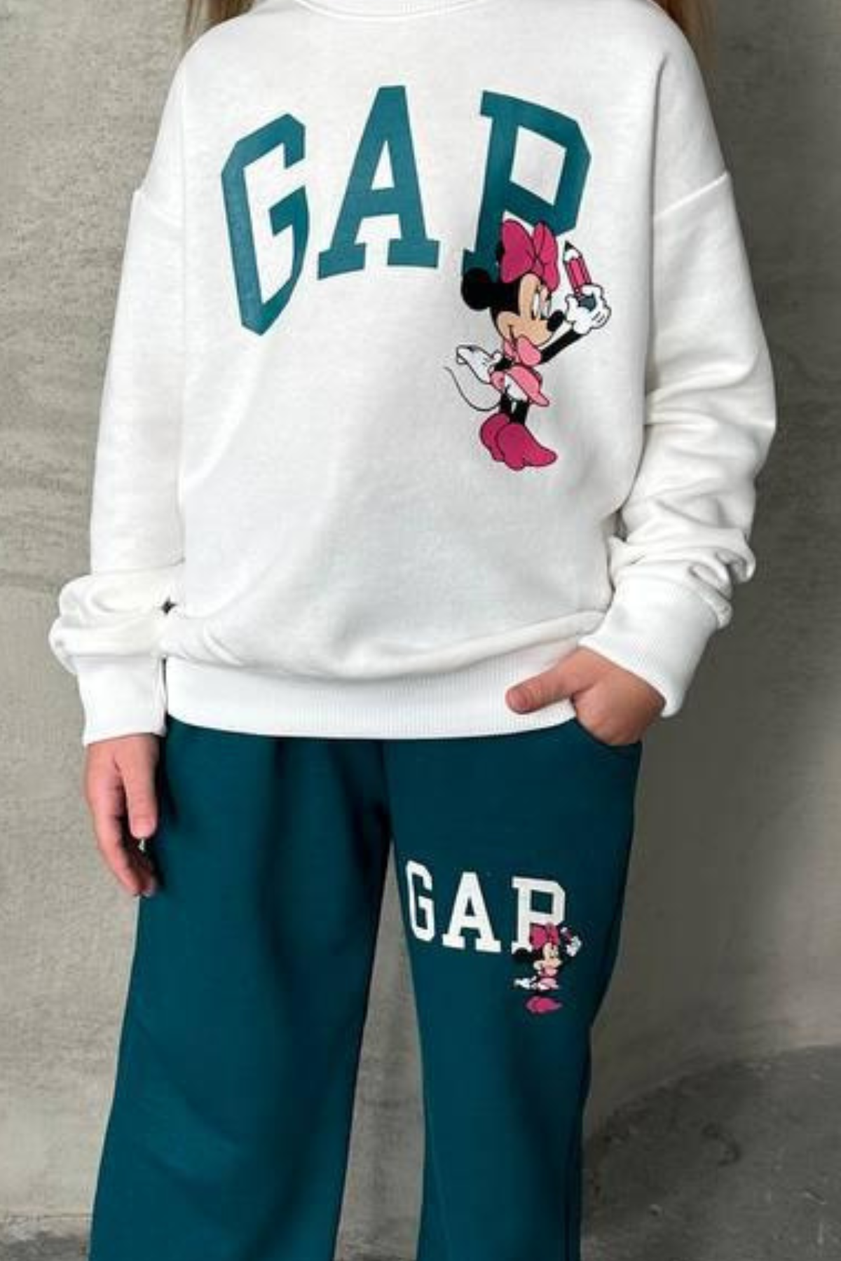 Kız Çocuk 3 İplik Gap Minnie Takım