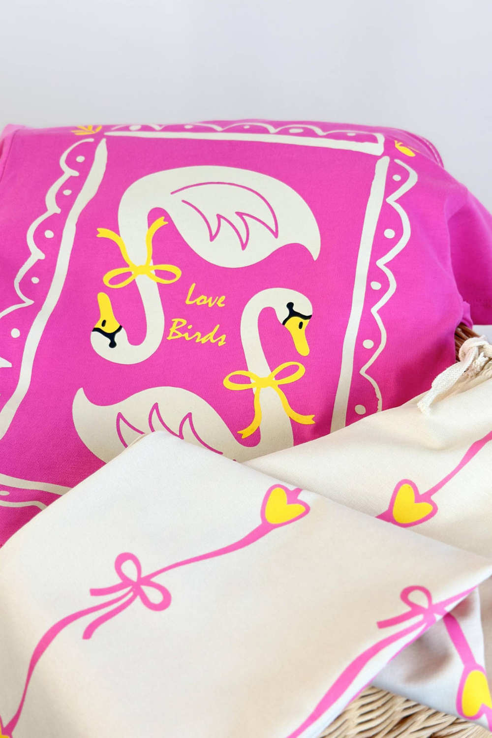 Kız Çocuk  Flamingo Pembe  İkili Takım