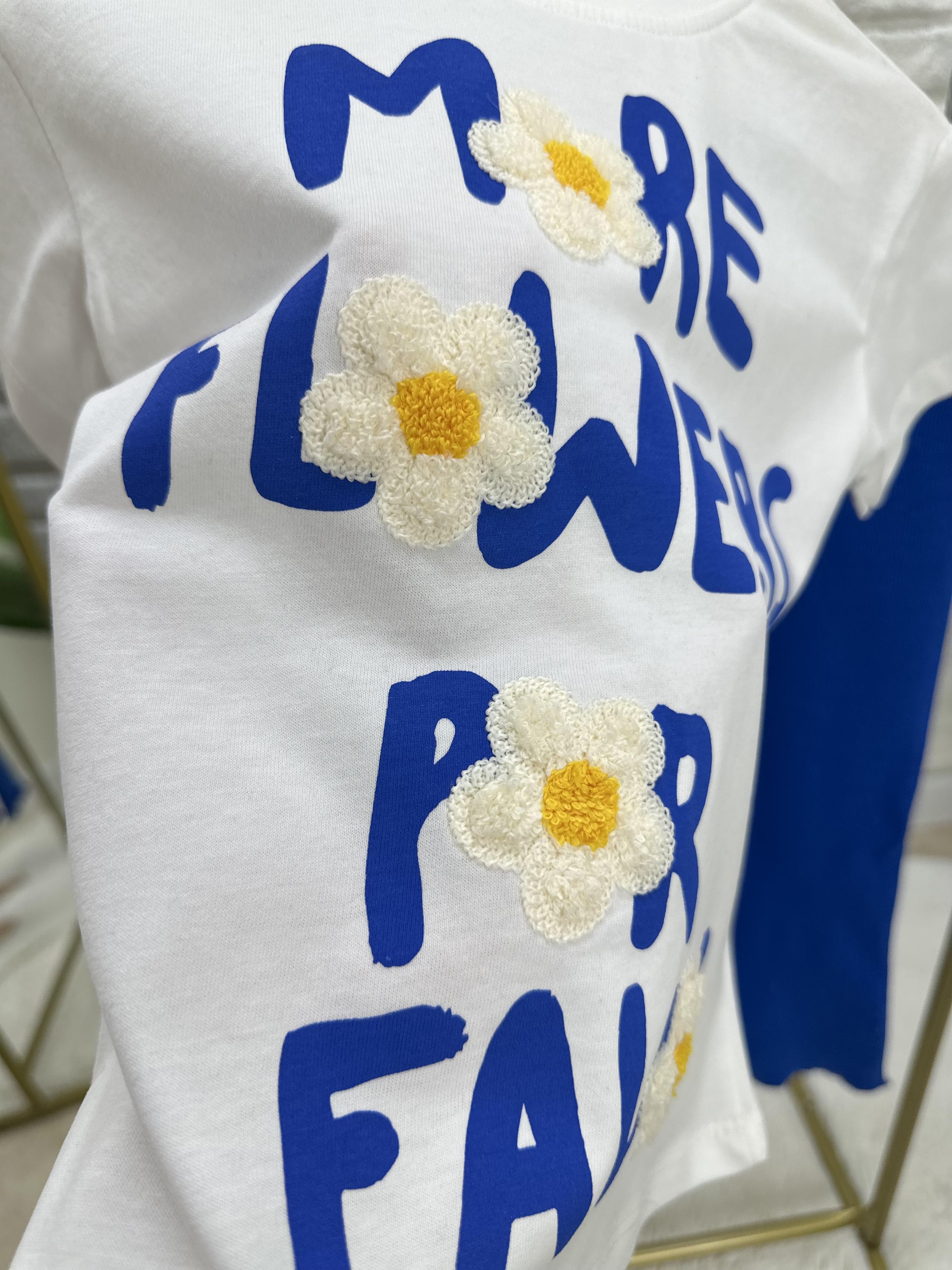 Kız Çocuk Flowers İspanyol Taytlı Takım