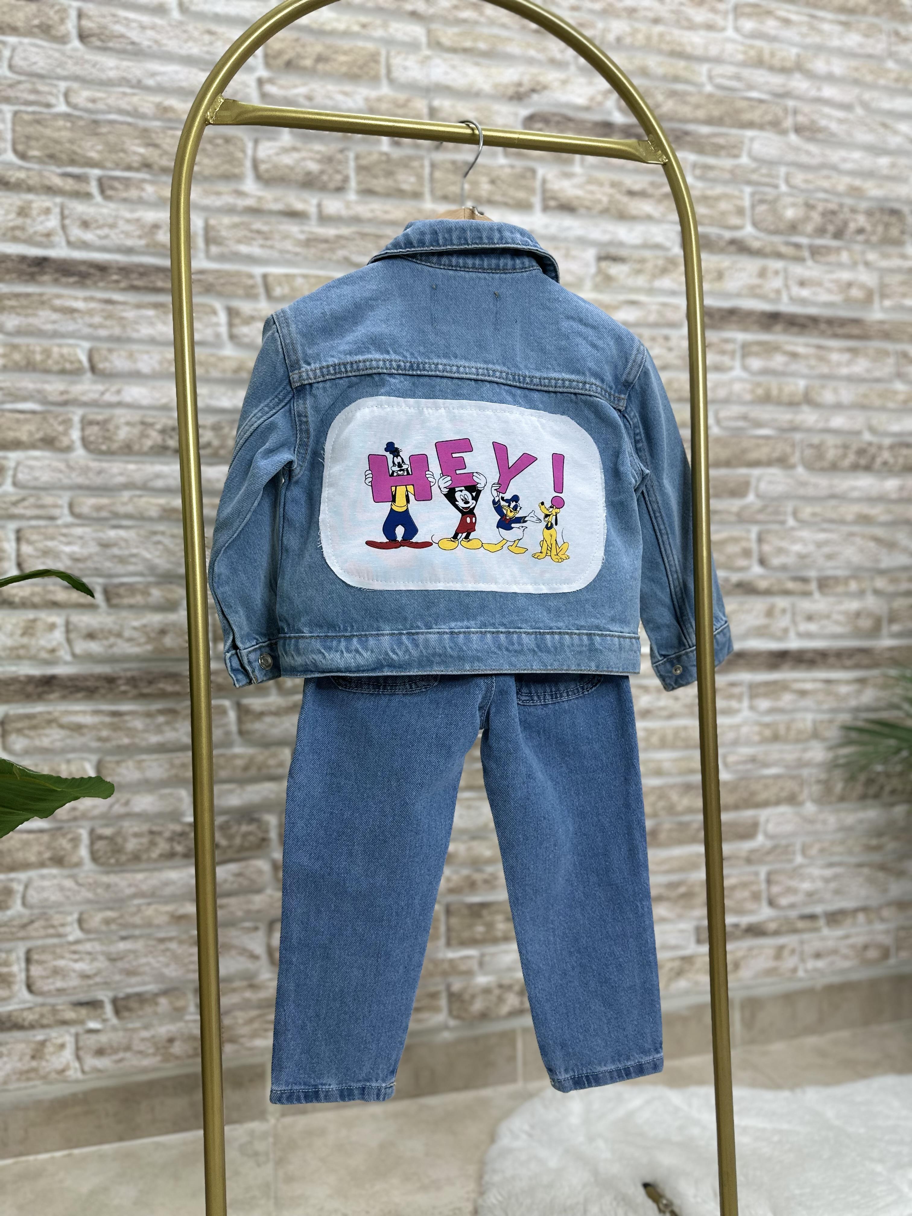 Kız Çocuk Friends Denim Kot Ceket 