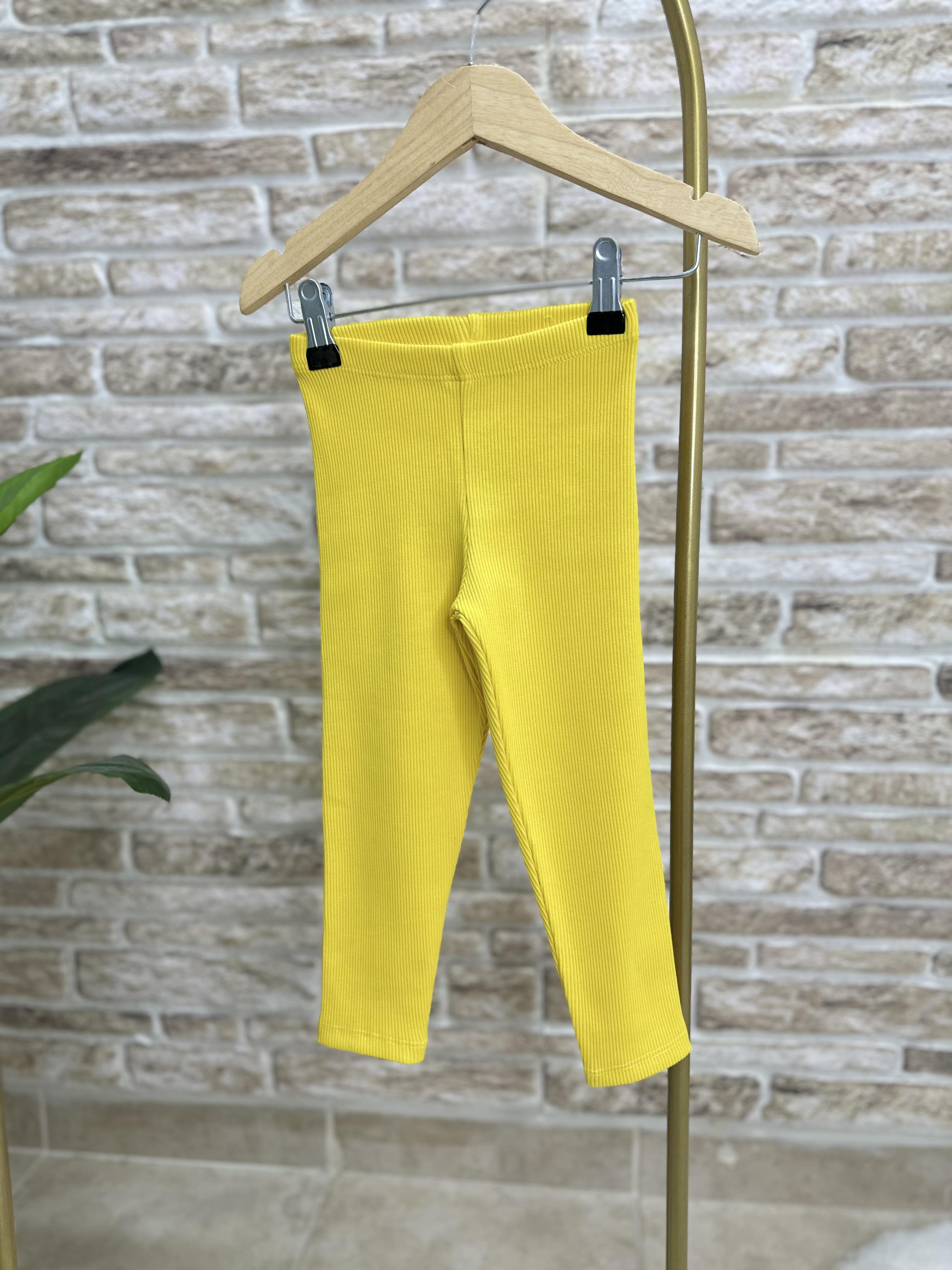 Kız Çocuk Kaşkorse Sarı Taytlı Takım