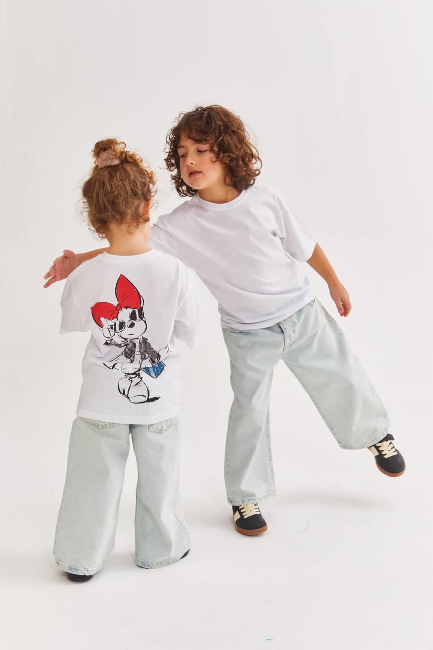 Kız Çocuk Minnie Tshirt & Jean Takım
