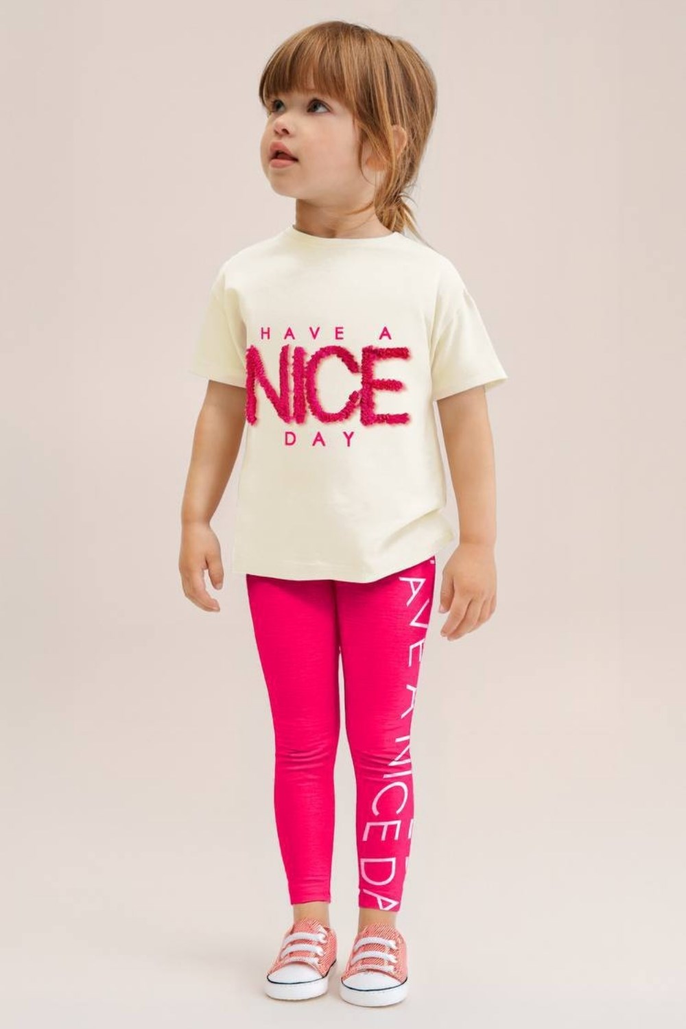 Kız Çocuk Nice Süzene Nakışlı Taytlı Takım