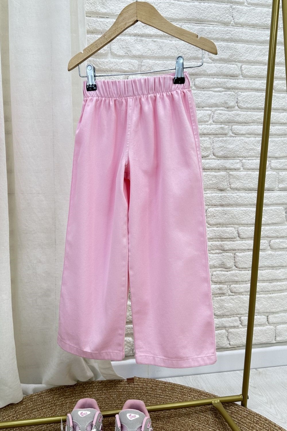 Kız Çocuk Özel Seri Gabardin Pembe Kalpli Takım
