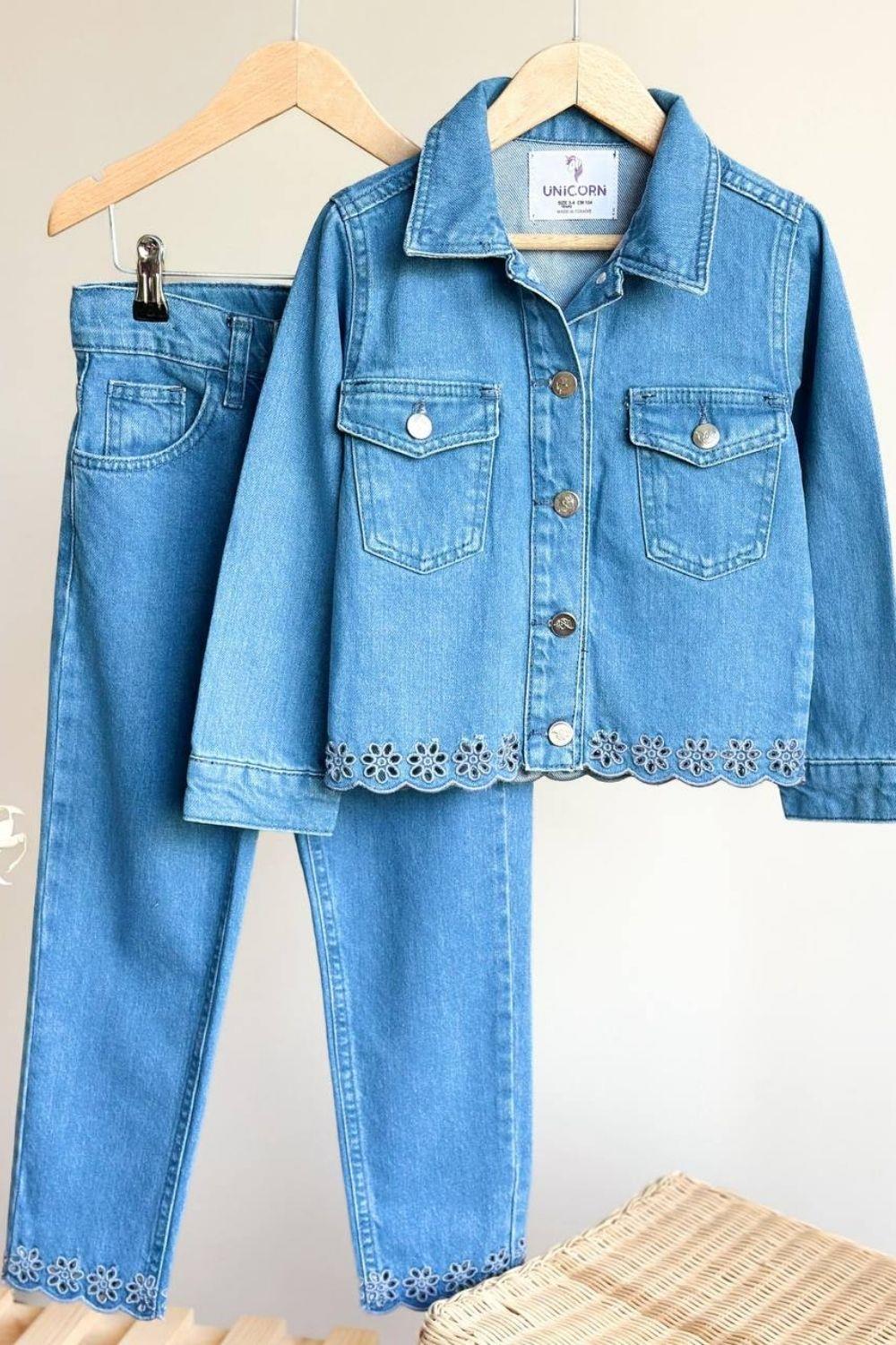 Kız Çocuk Premium Denim Takım 
