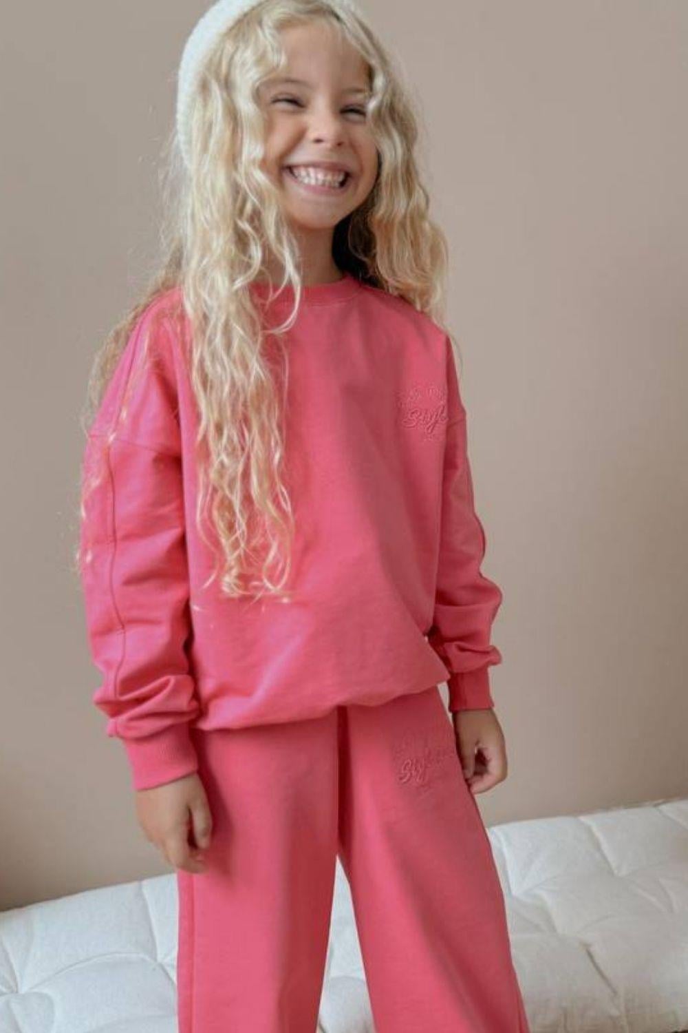 Kız Çocuk Style Girl Fuşya Takım