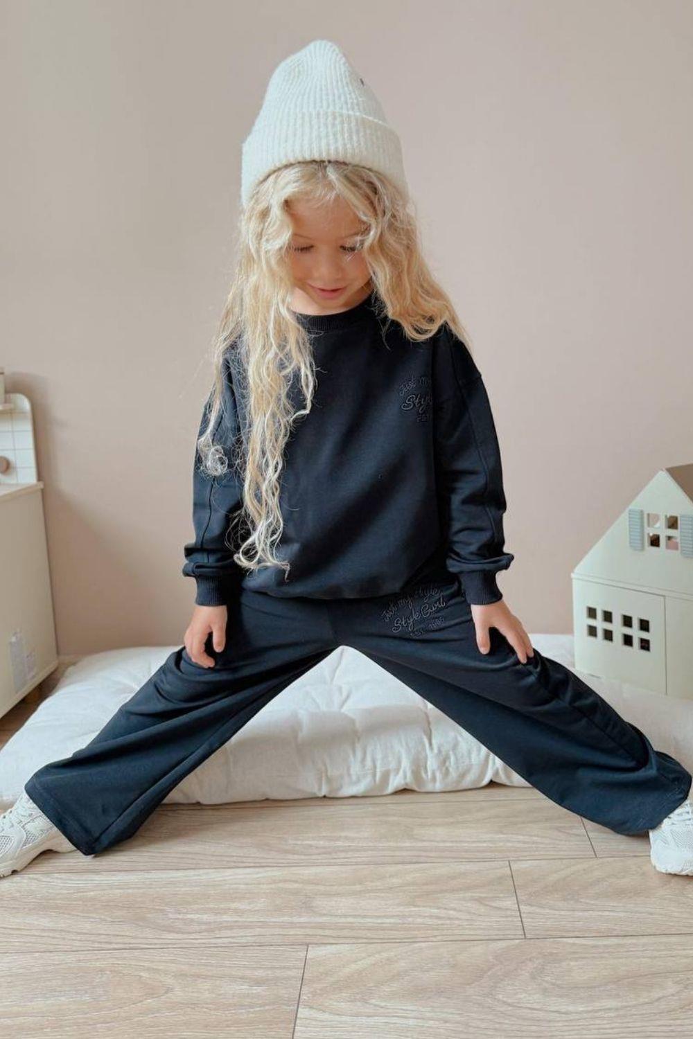 Kız Çocuk Style Girl Siyah Takım