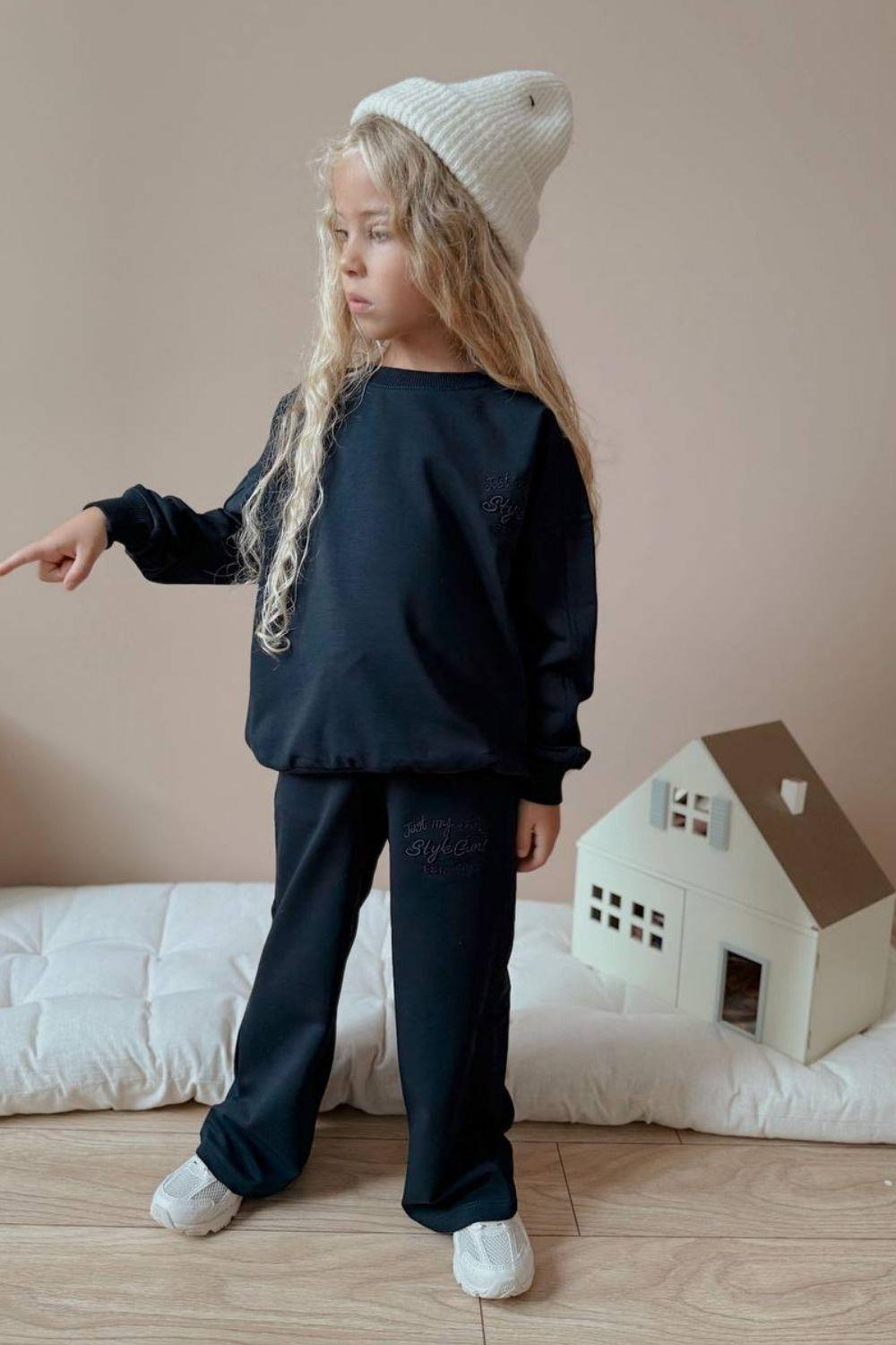 Kız Çocuk Style Girl Siyah Takım