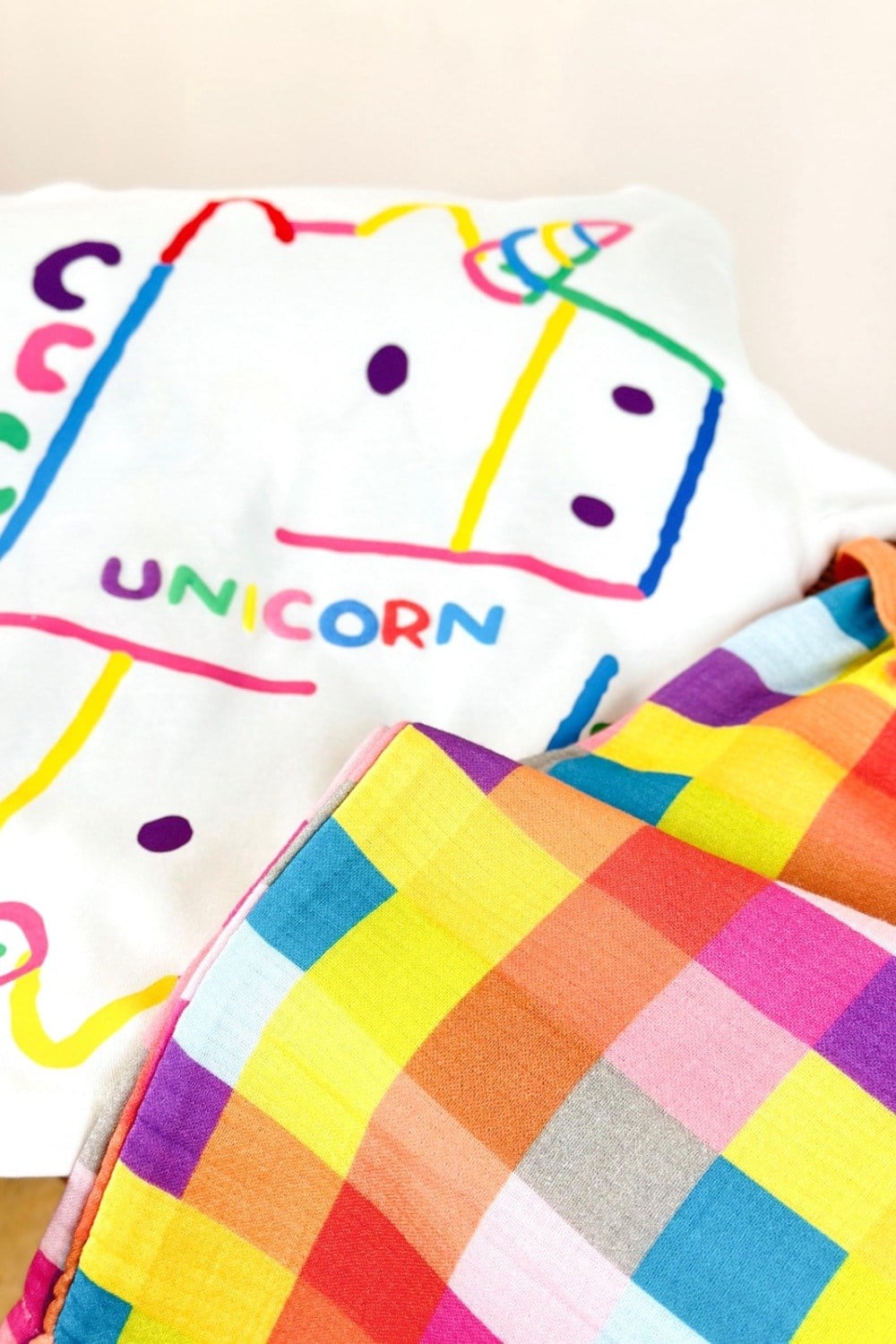 Kız Çocuk Unicorn Renkli Alt Uzun Takım