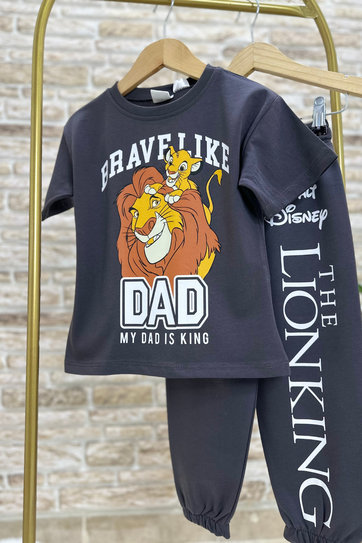 Lion King Antrasit Eşofman Takım
