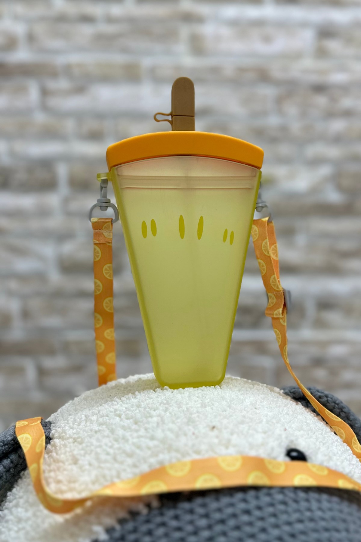 Meyve Dilimi Sarı Su Matarası 400 ML
