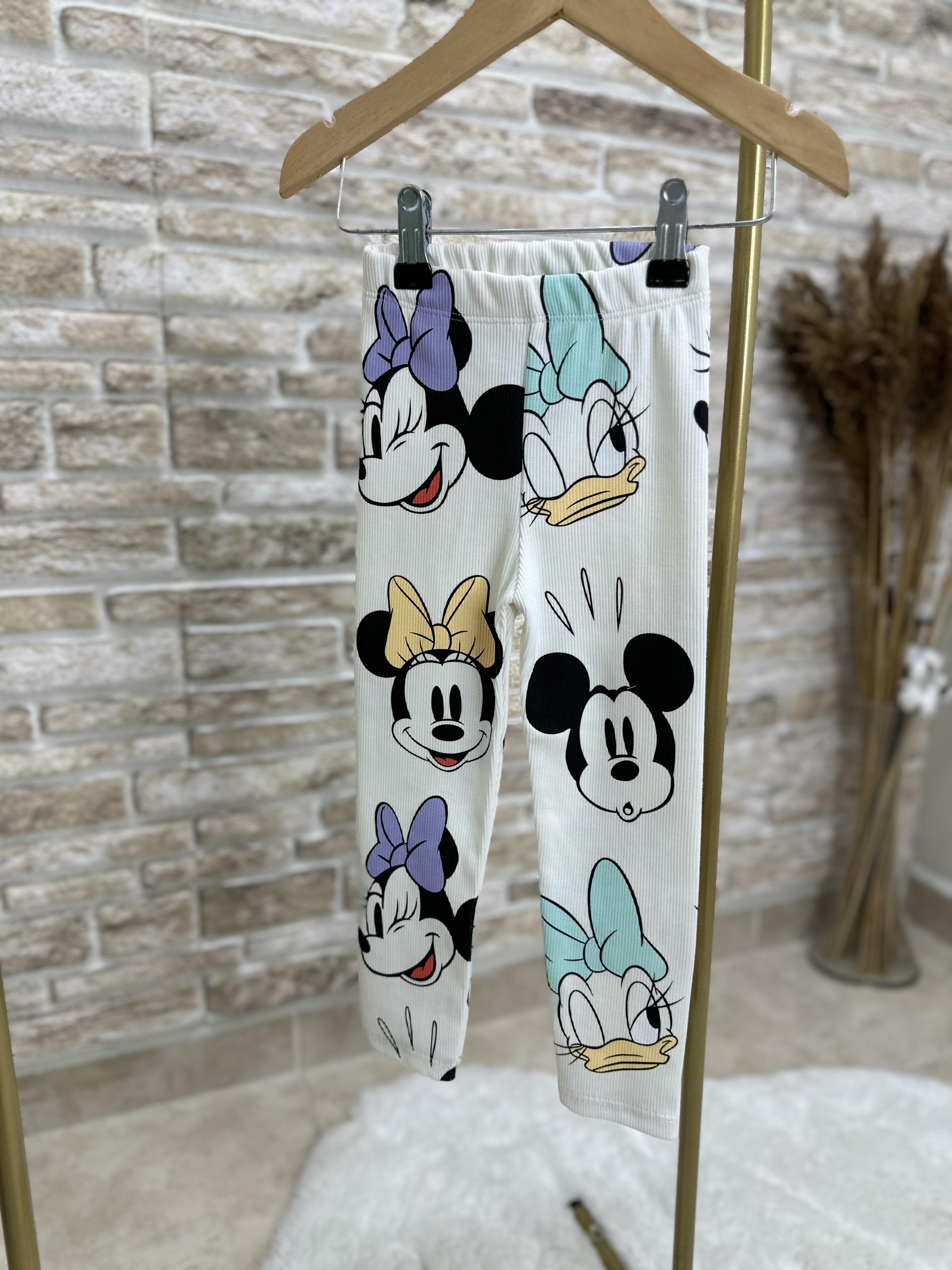 Mickey Friends Cep Detaylı Fitilli Tayt Takım