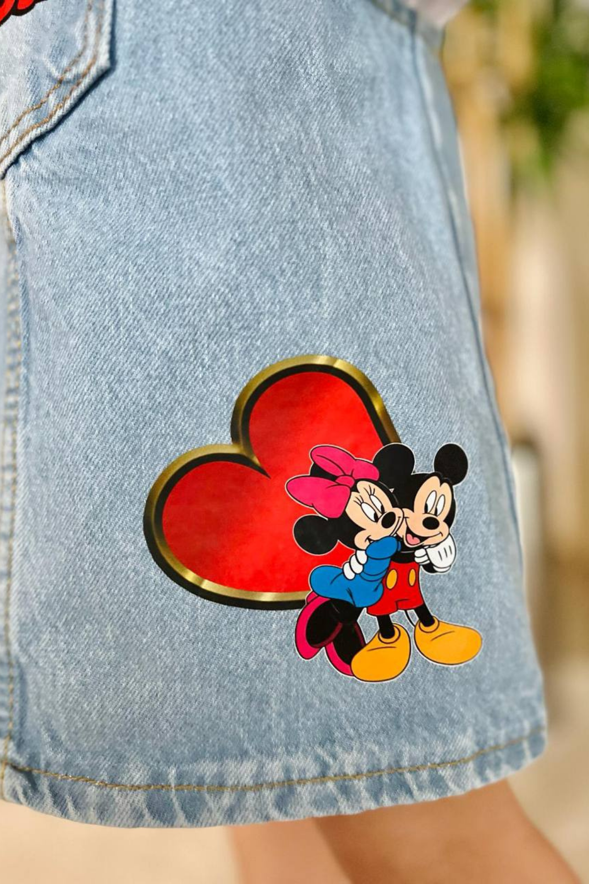 Mickey Mouse Kalp Kot Jile Elbise