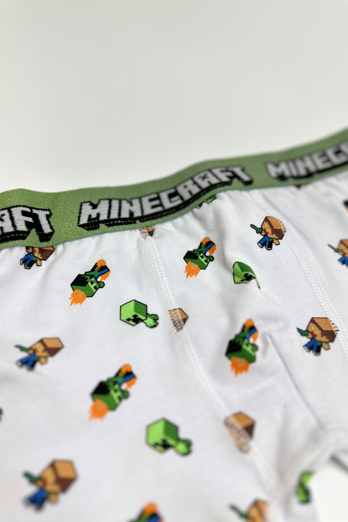 Erkek Çocuk Minecraft Ekru Boxer