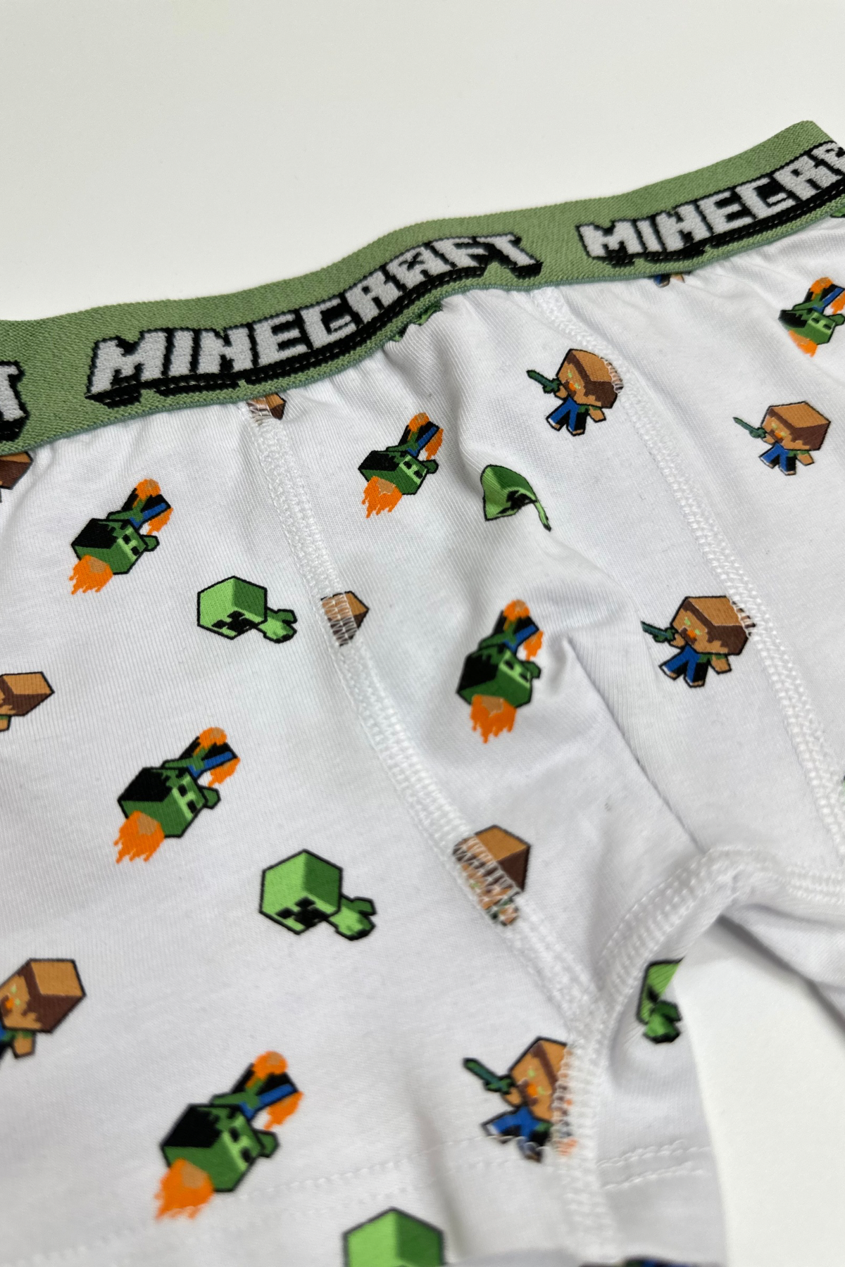 Erkek Çocuk Minecraft Ekru Boxer