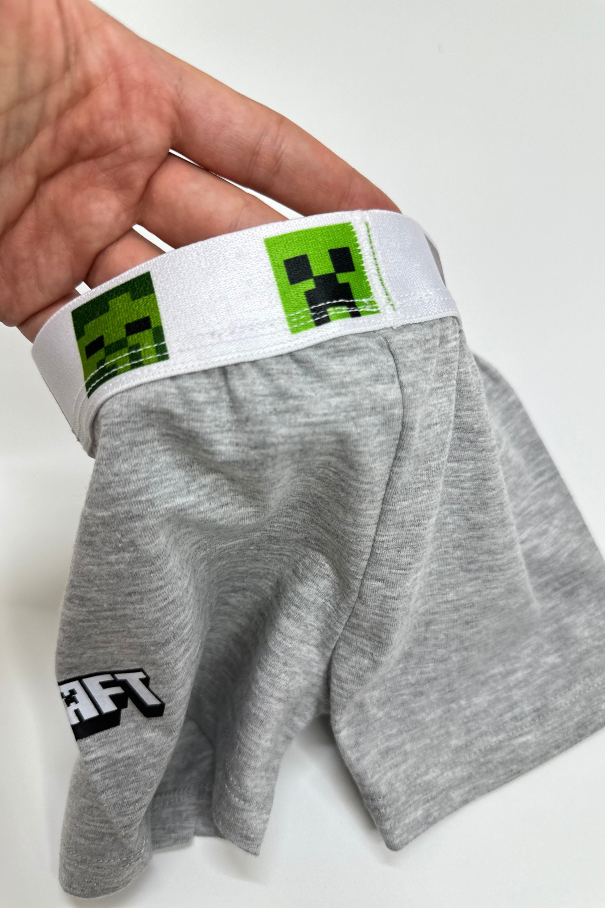 Erkek Çocuk Minecraft Gri Boxer