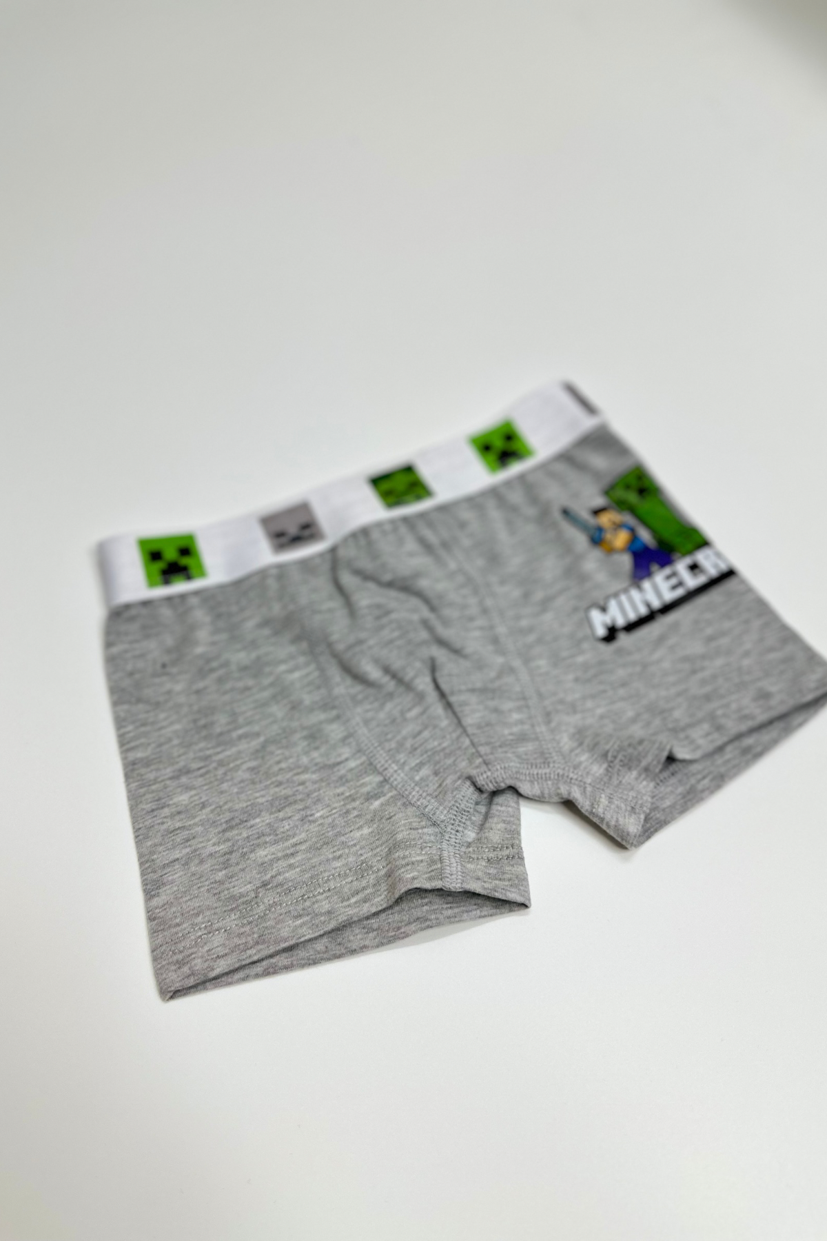 Erkek Çocuk Minecraft Gri Boxer