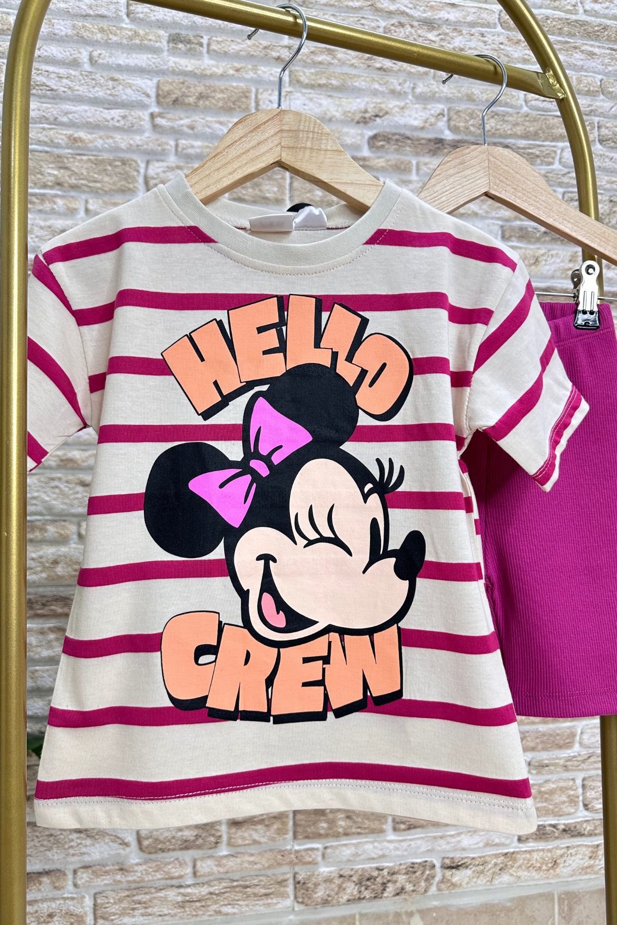 Minnie Fitilli Biker Tayt Takım