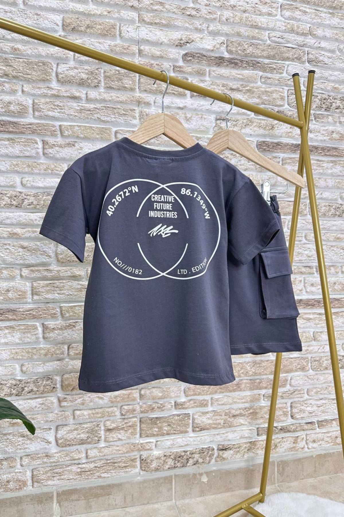 Next Antrasit Şortlu Takım