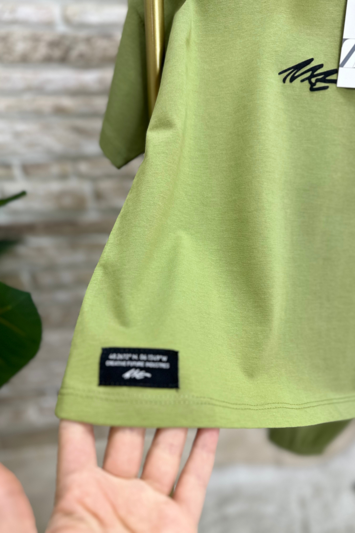 Next Yağ Yeşili Tshirt Eşofman Takım