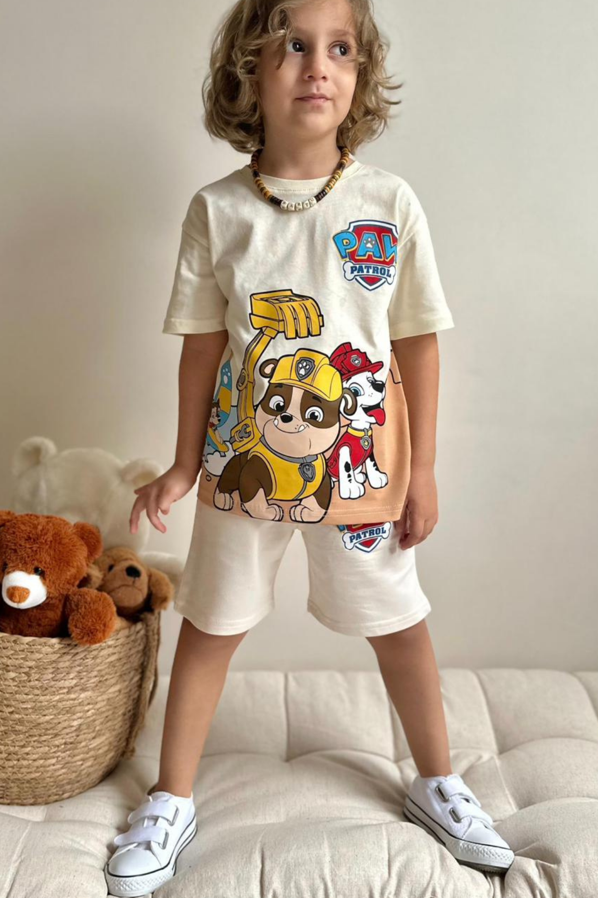 Pawpatrol Bej Şortlu Takım