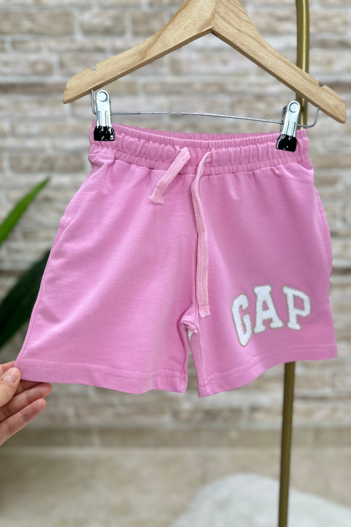 Pembe Gap Şortlu Takım