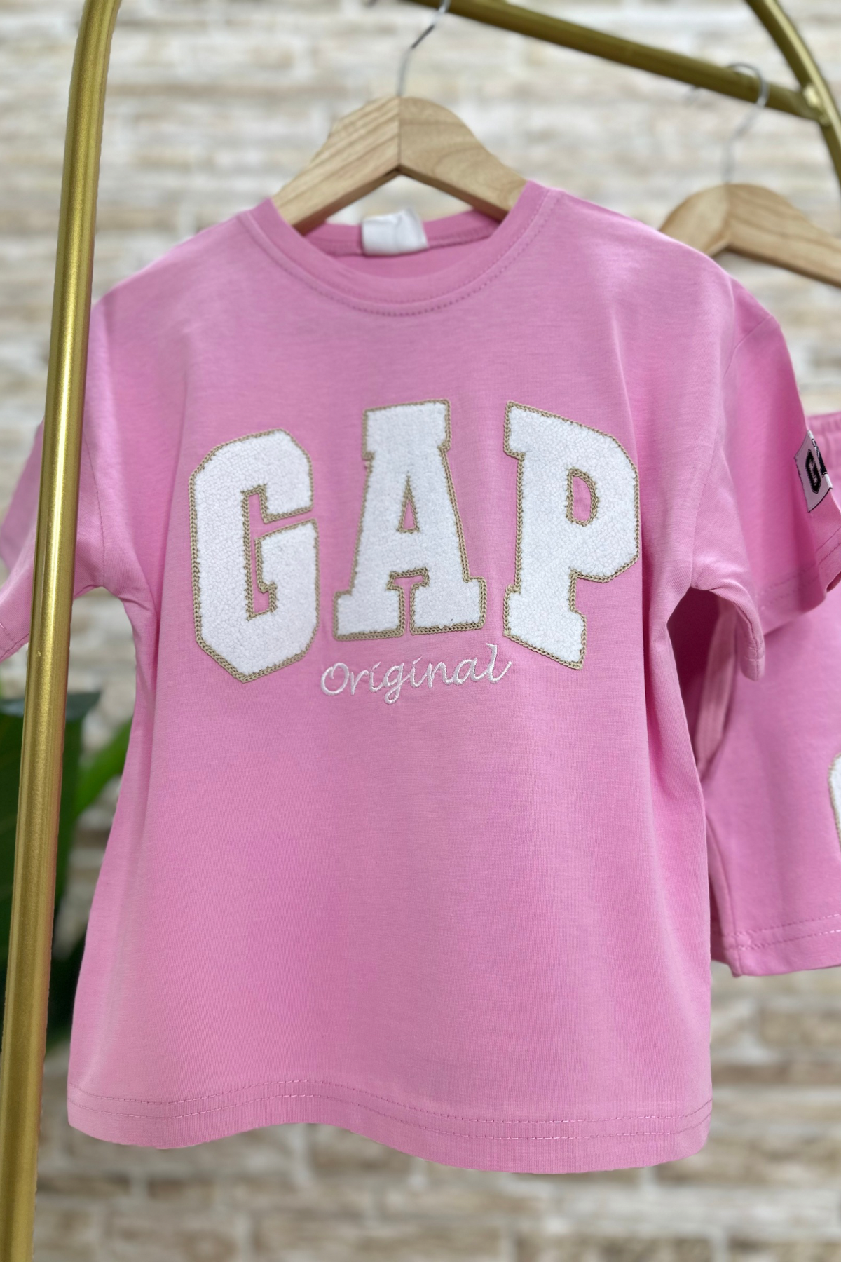 Pembe Gap Şortlu Takım