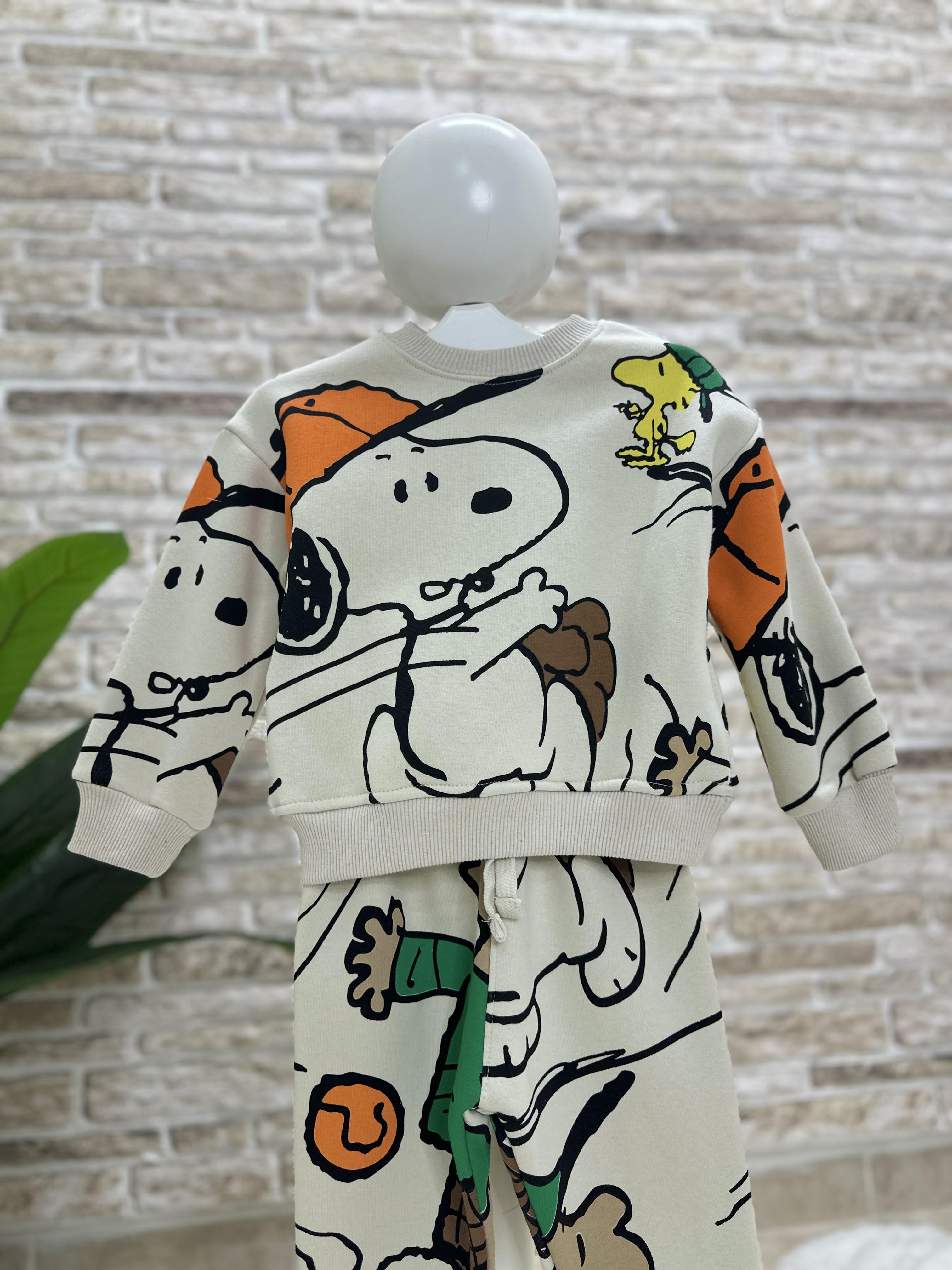 Şardonlu Snopy Peanuts İkili Takım