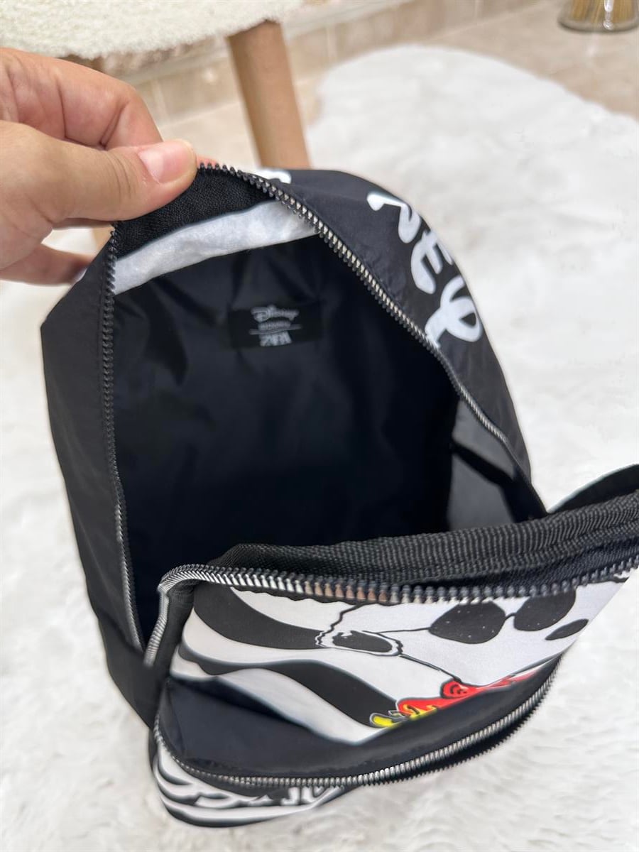 Snopy Baskı Siyah Beyaz Çanta