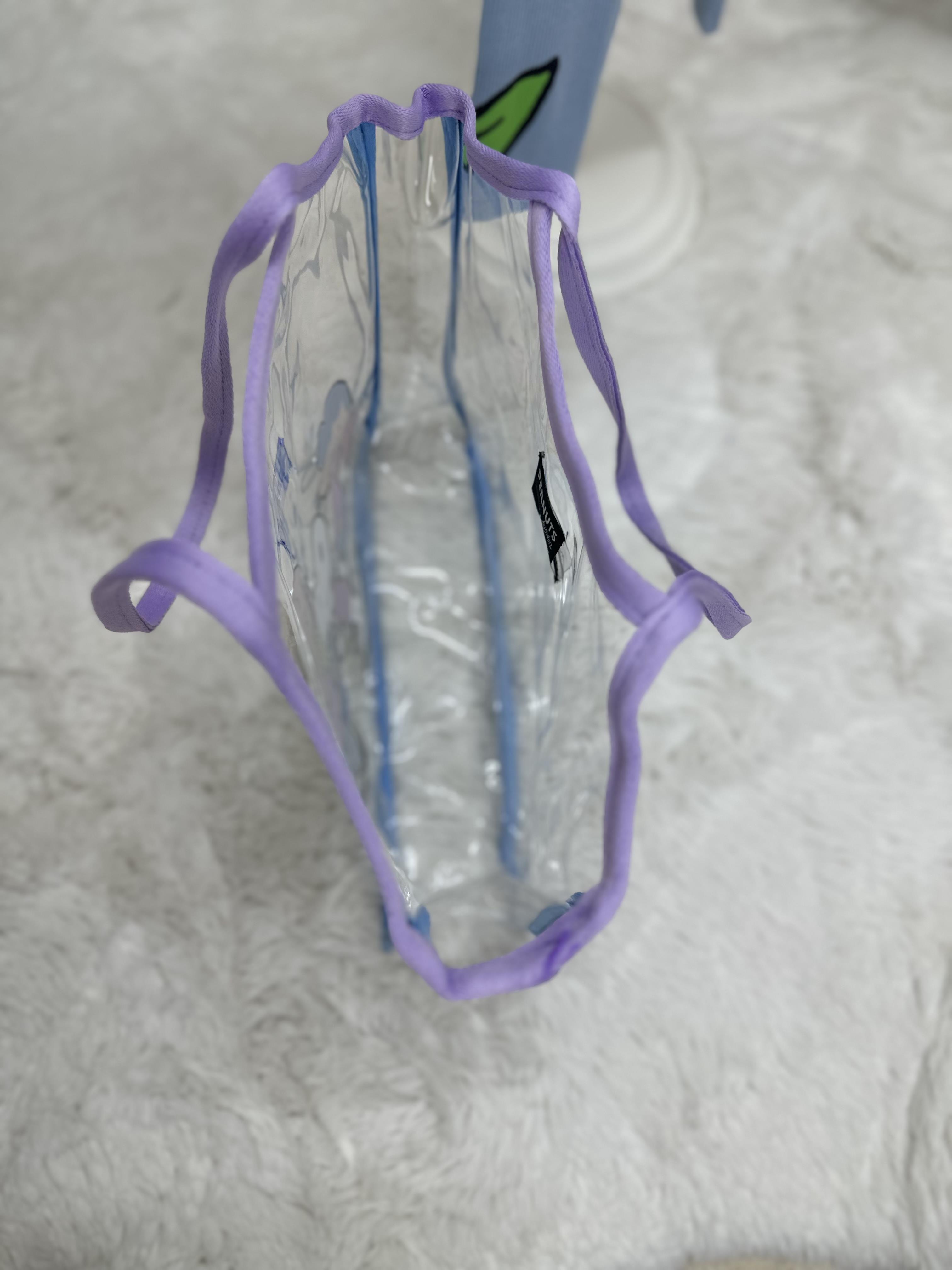 Snopy Penuts Şeffaf Kol Çantası