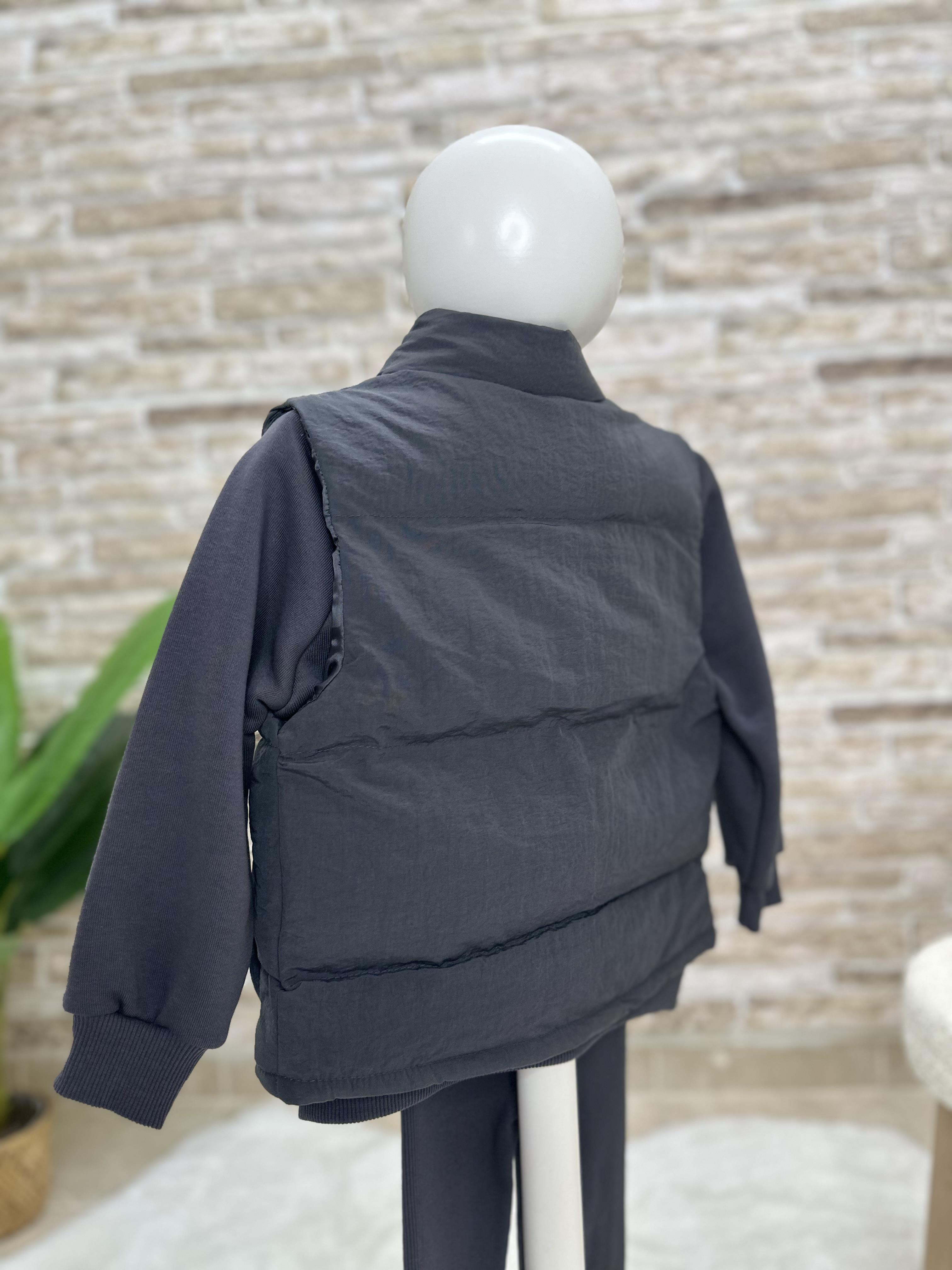 Su Geçirmez Antrasit Yelek