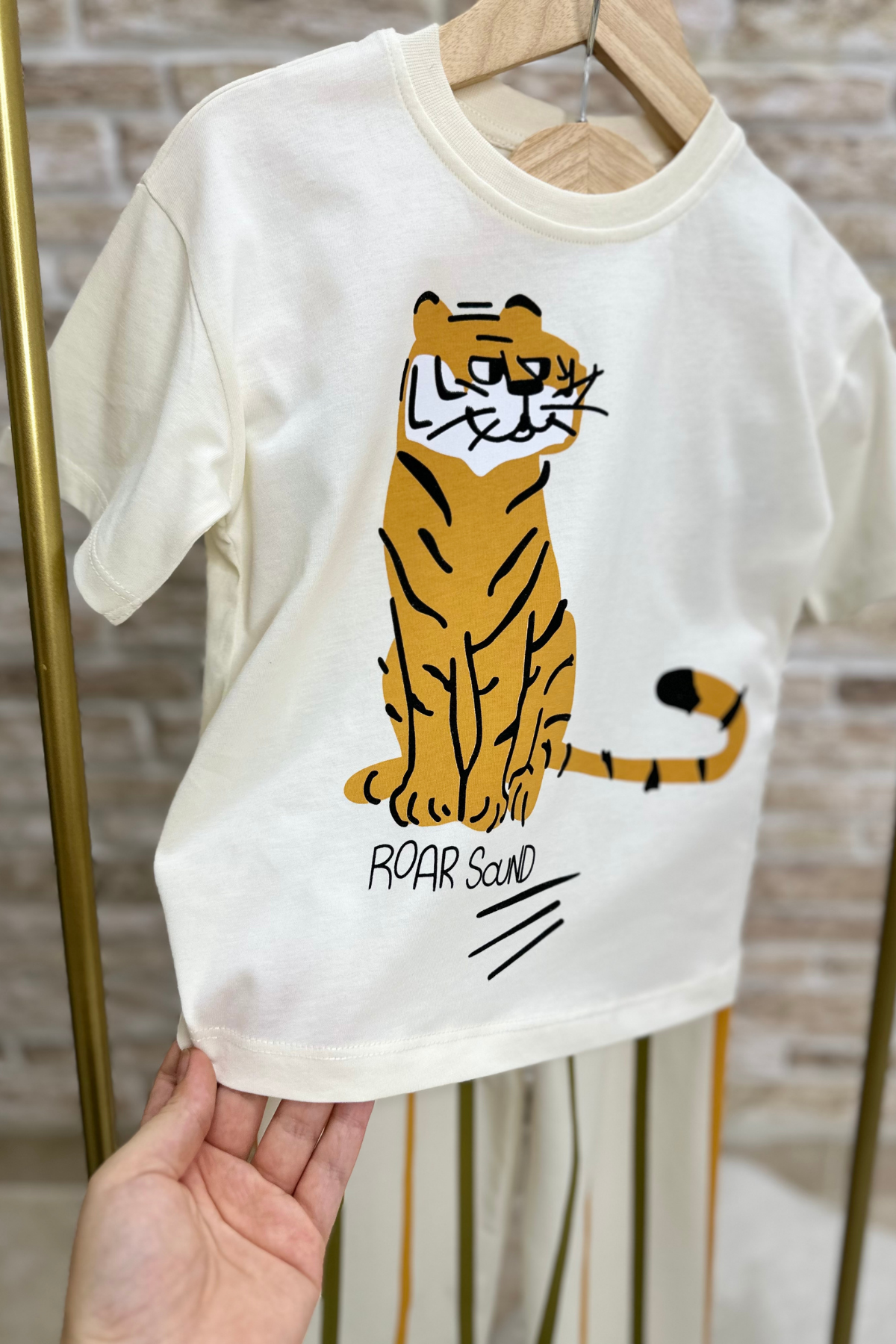 Tiger Çizgili Pantolon İkili Takım