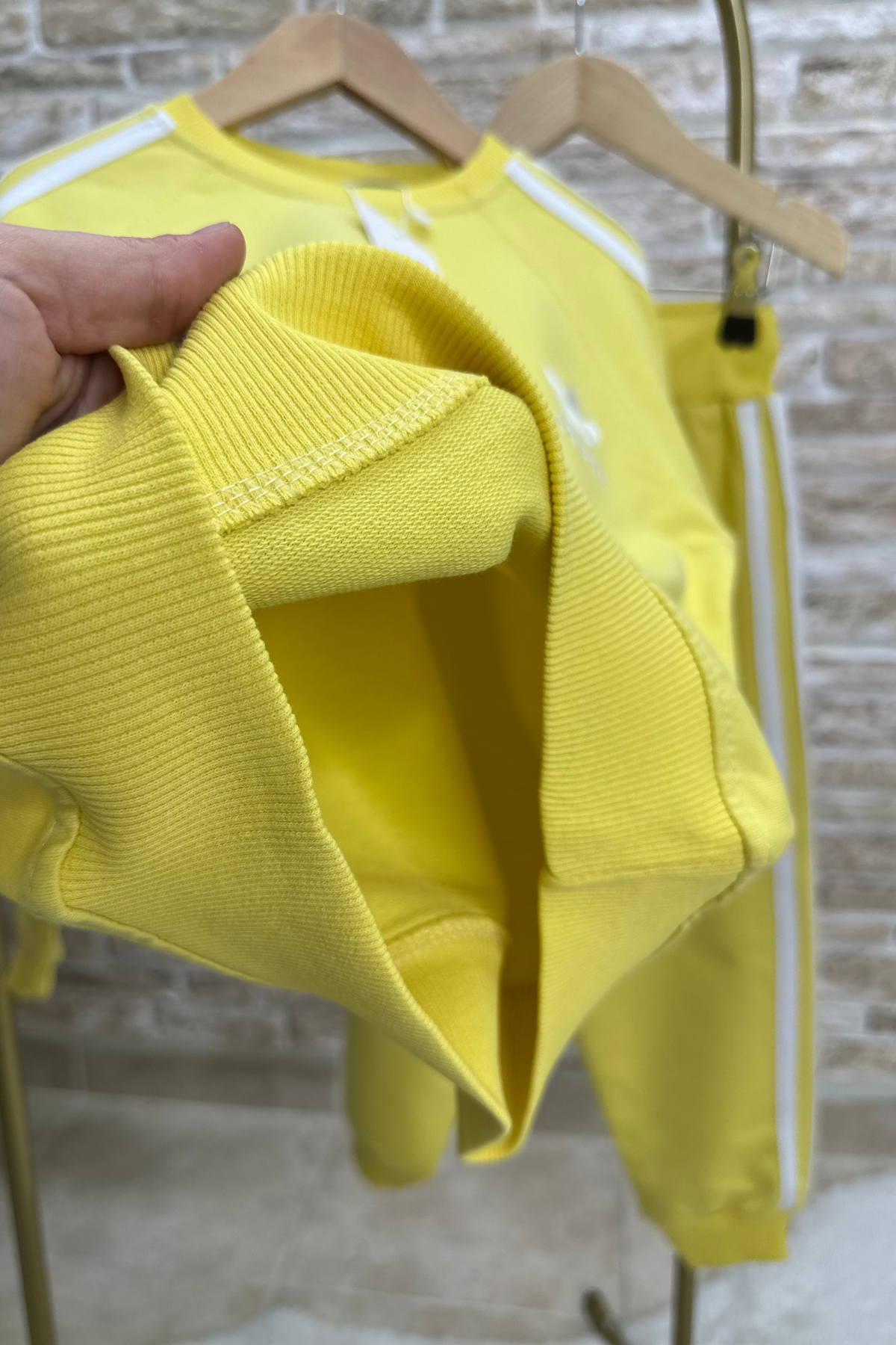 Unisex  2 İplik Adids Sarı Takım