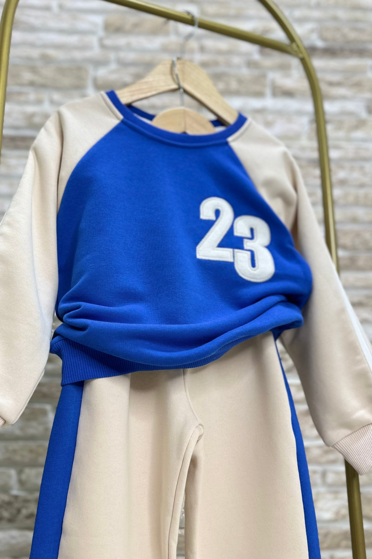 Unisex 23 Baskı Saks İkili Takım