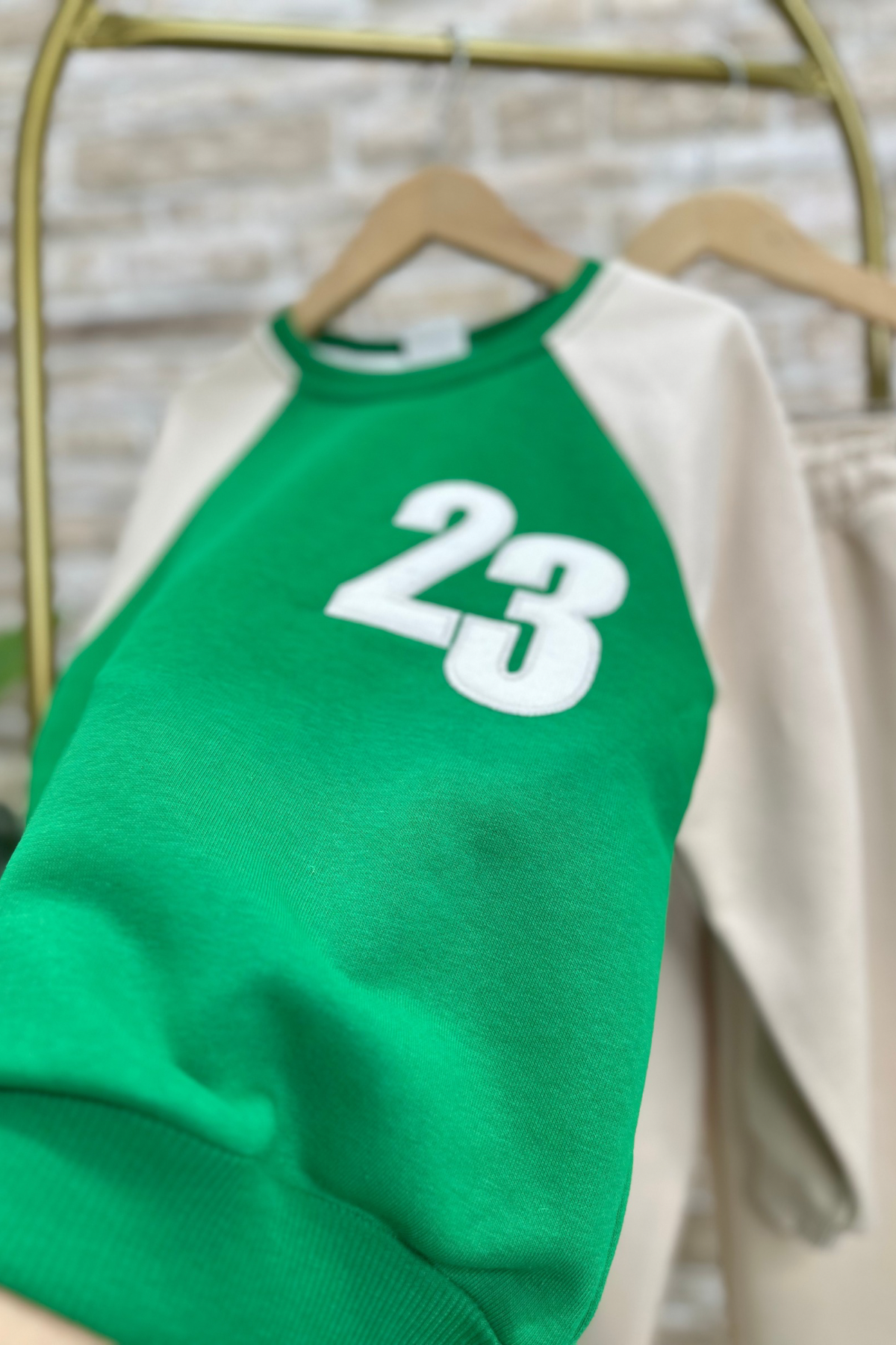 Unisex 23 Baskı Yeşil İkili Takım