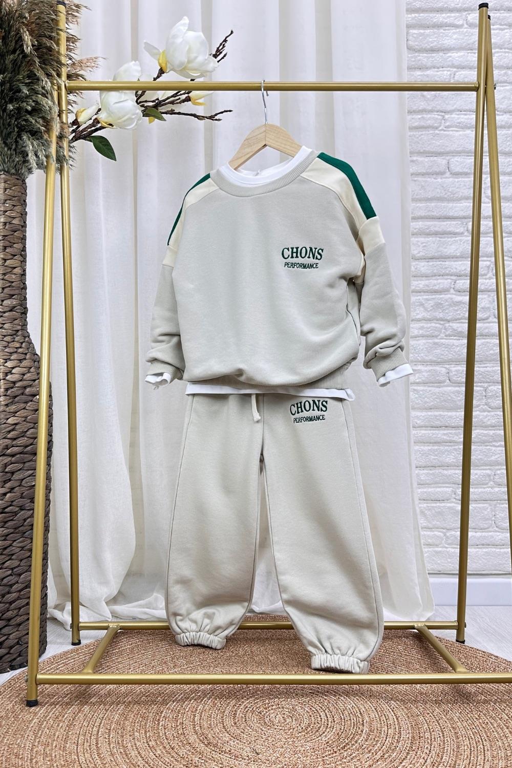 Unisex 3 İplik Chons A.Haki Takım