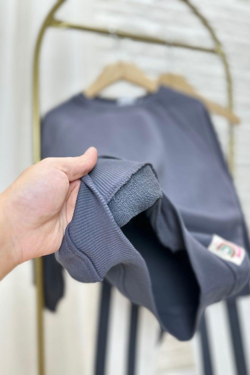 Unisex 3 İplik Çizgili Antrasit Takım