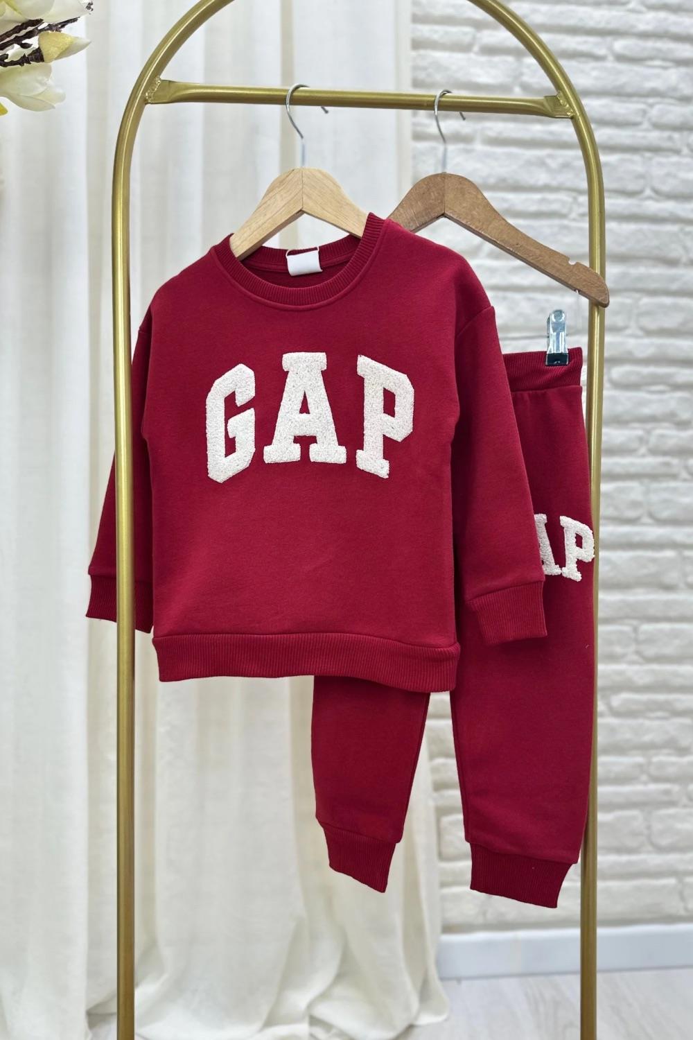 Unisex 3 İplik Gap Bordo Takım