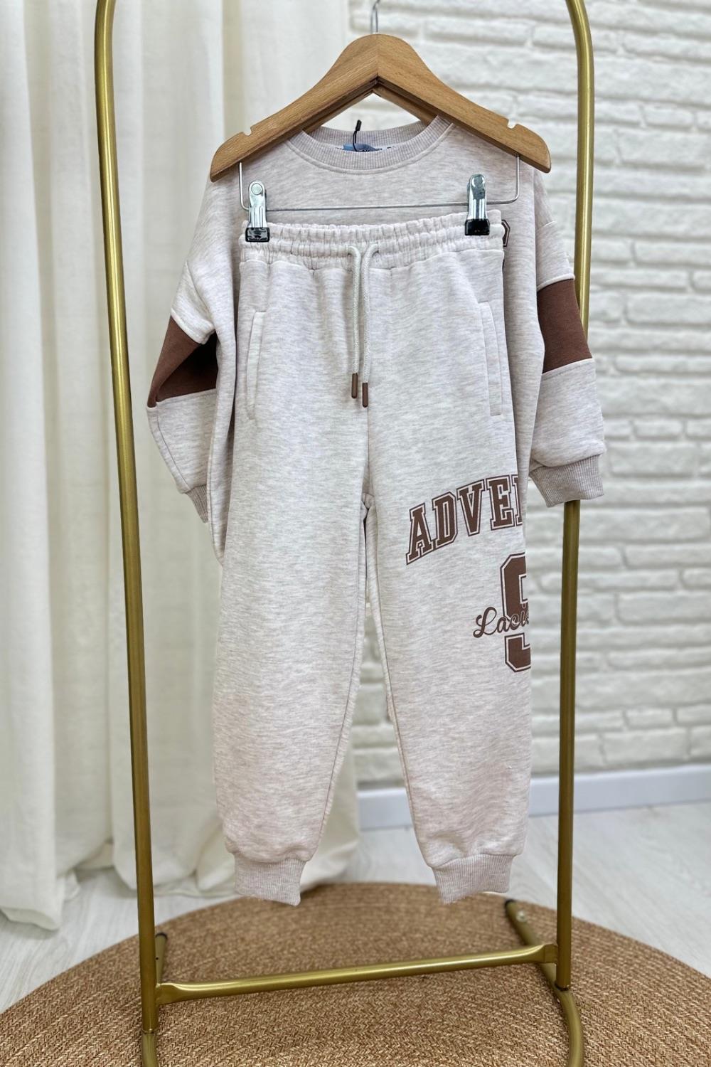 Unisex 3 İplik Laciel Club Kahve Takım