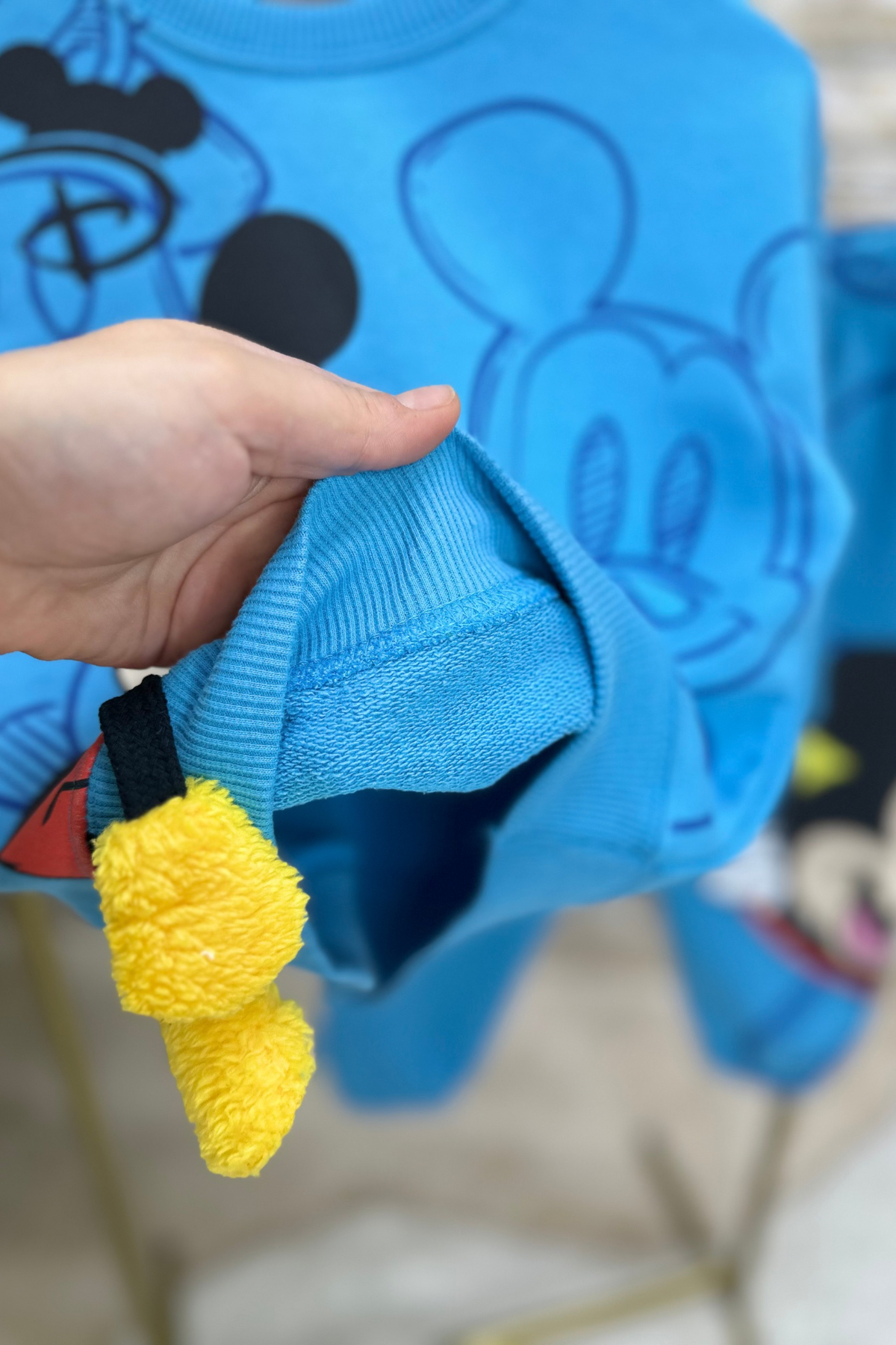 Unisex 3 İplik Sallanan Ayak Mickey Takım