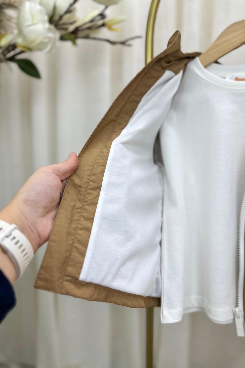 Unisex Astarlı Su Geçirmez Adids Kahve Takım