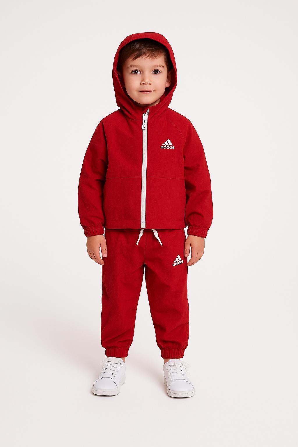Unisex Astarlı Su Geçirmez Adids Kırmızı Takım