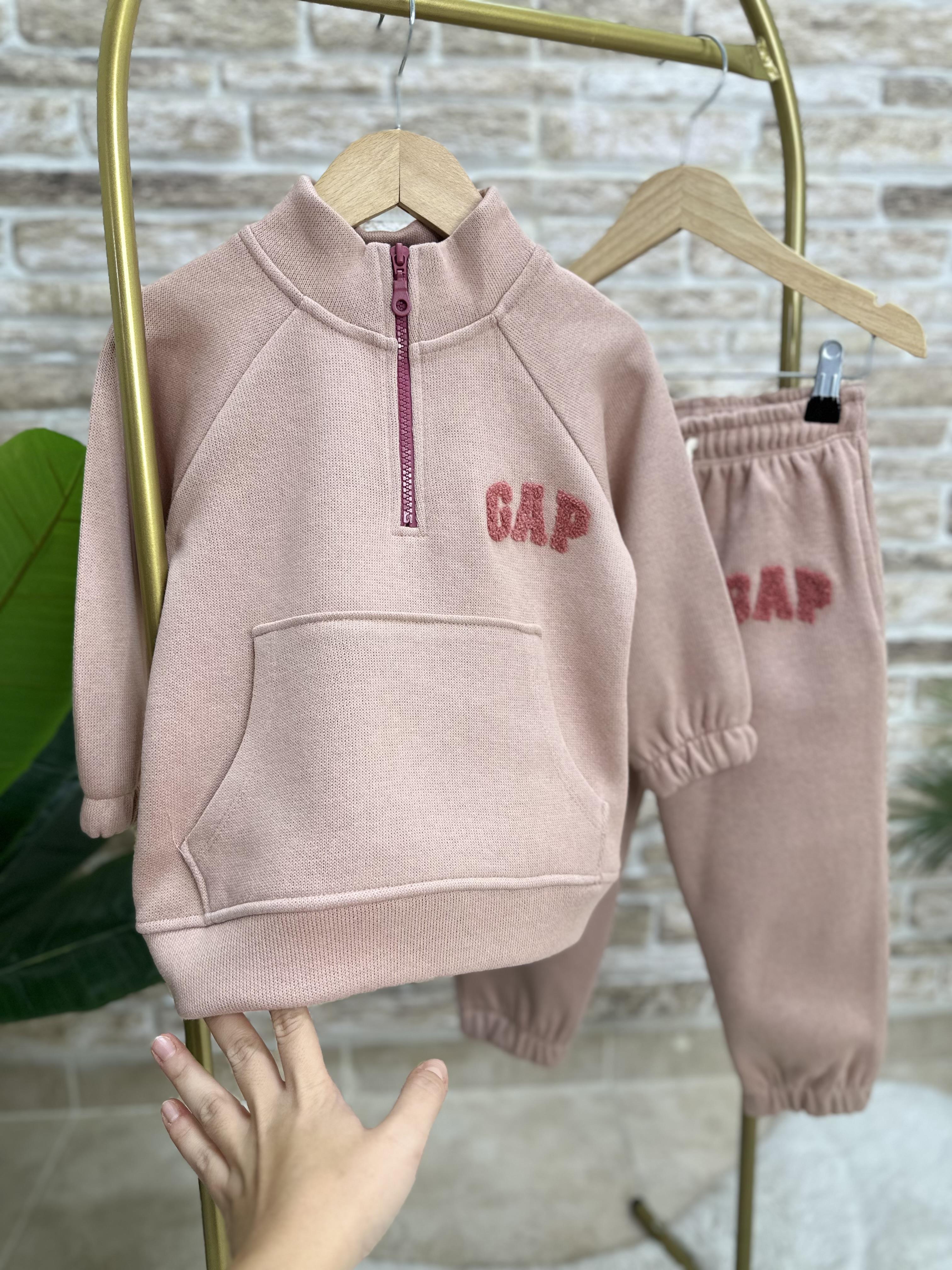 Unisex Balıkçı Dik Yaka Triko Gap Fermuarlı Takım