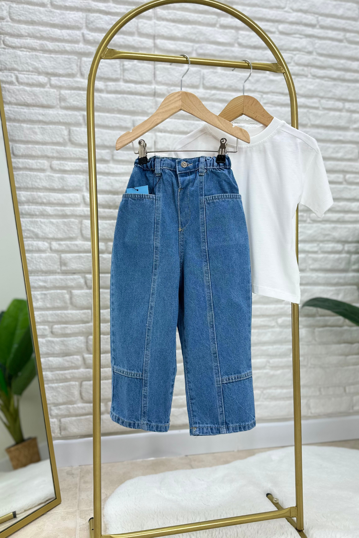 Unisex Baloon Jean Pantolon