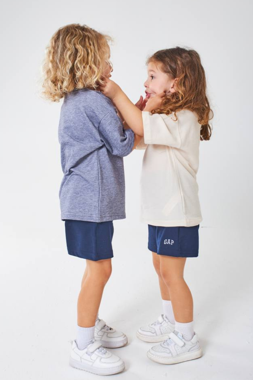 Unisex Bej Laci Şortlu Gap Yaz Takım