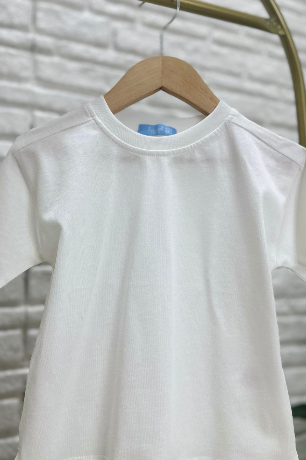 Unisex Beyaz Kısa Kol Tshirt